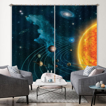 3D Solar System 074 Vincent Hie Curtain Curtains Drapes Curtains AJ Creativity Home 