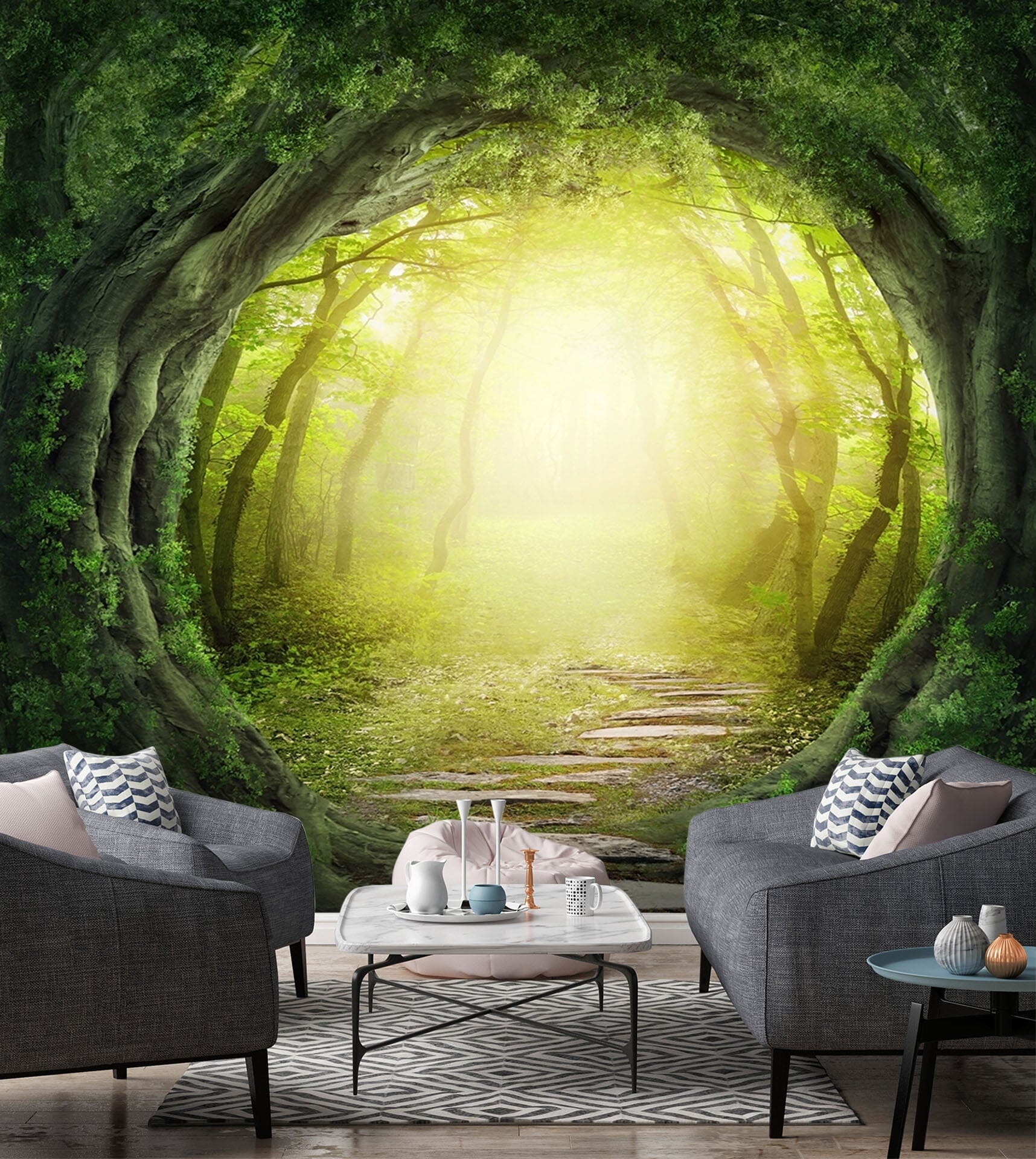 3D Tree Hole 117 Wall Murals Wallpaper AJ Wallpaper 2 