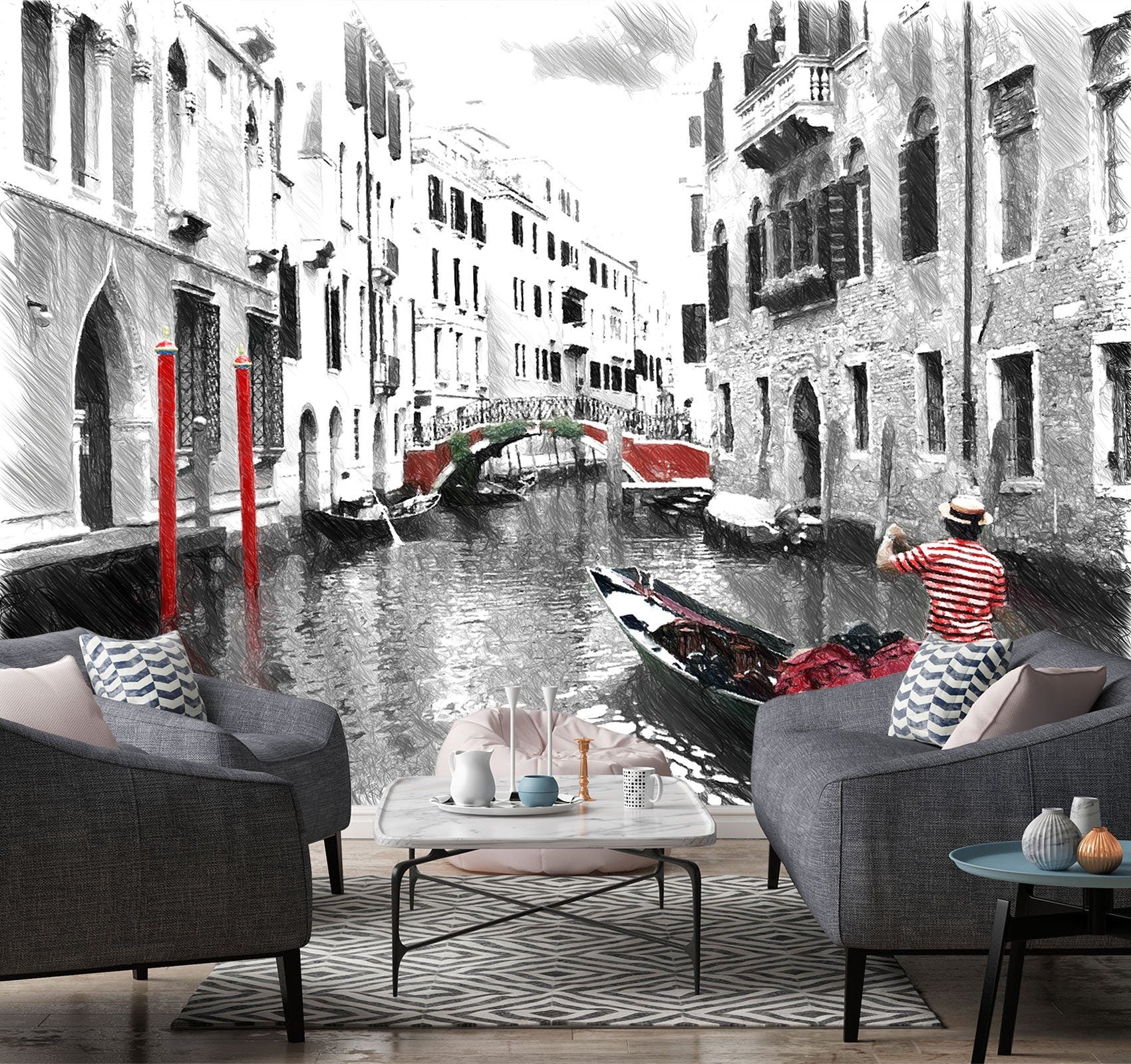 3D Venice River 619 Wallpaper AJ Wallpaper 2 