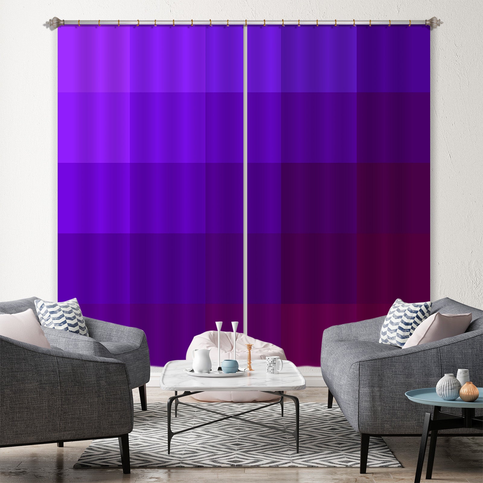 3D Purple 70082 Shandra Smith Curtain Curtains Drapes