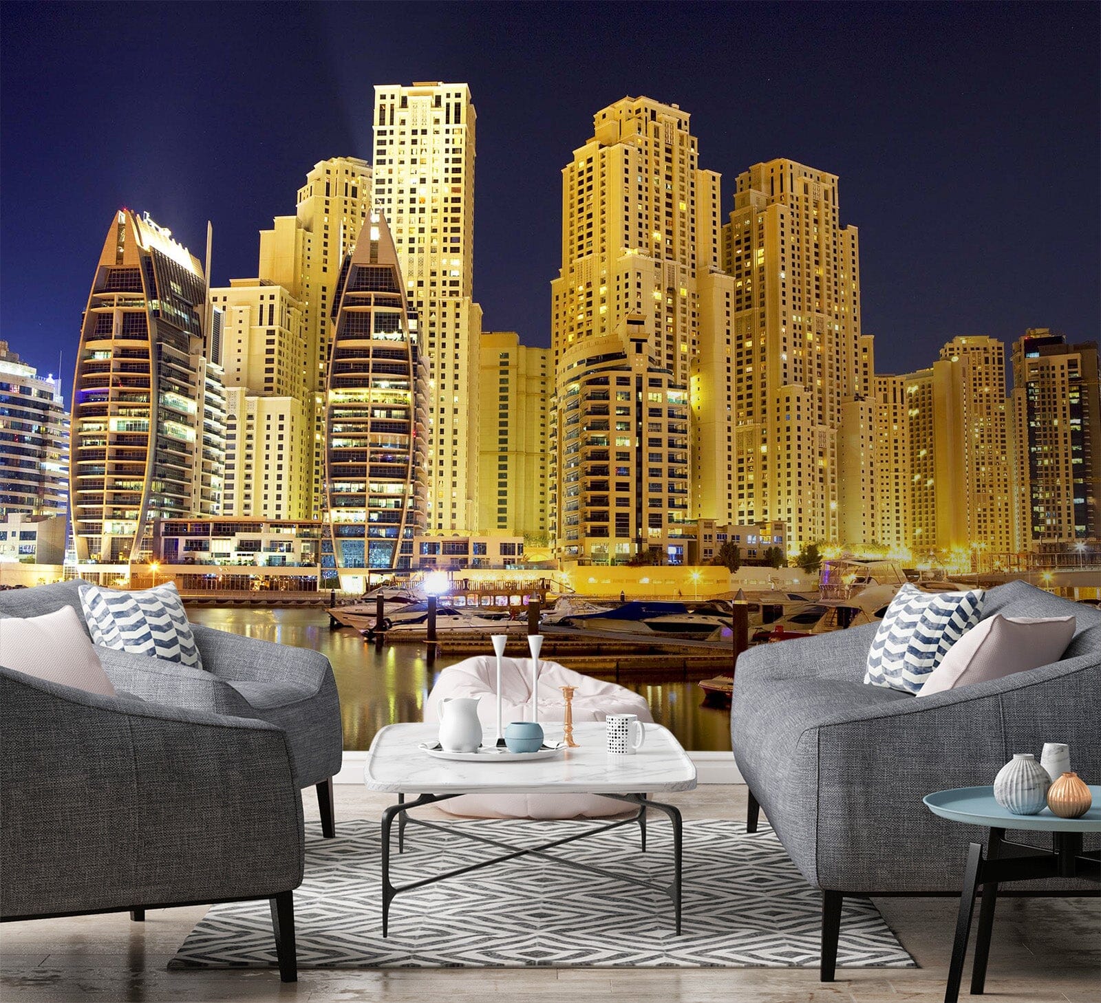 3D Night City 1442 Wall Murals Wallpaper AJ Wallpaper 2 