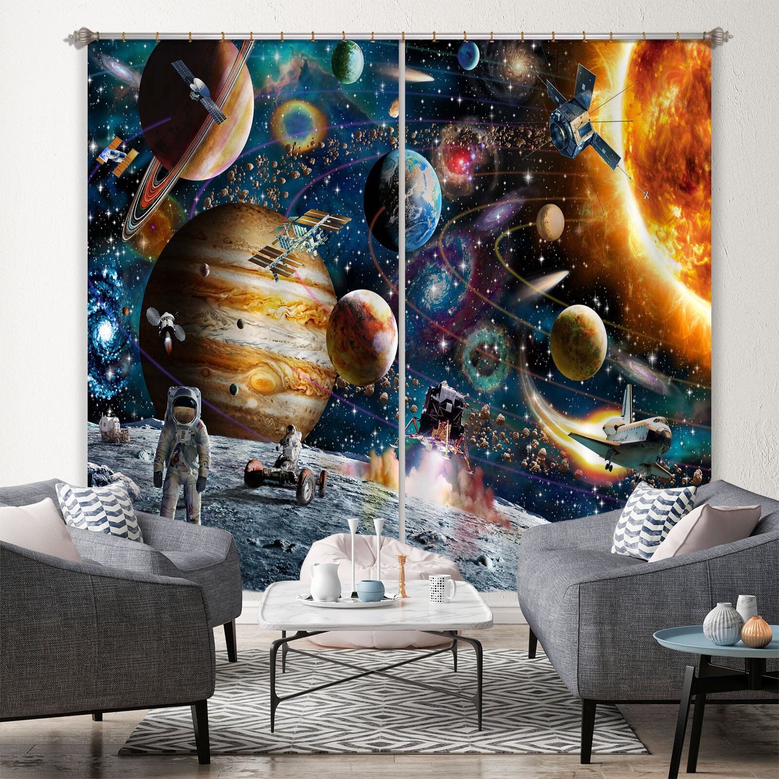 3D Space Odyssey 044 Adrian Chesterman Curtain Curtains Drapes Curtains AJ Creativity Home 
