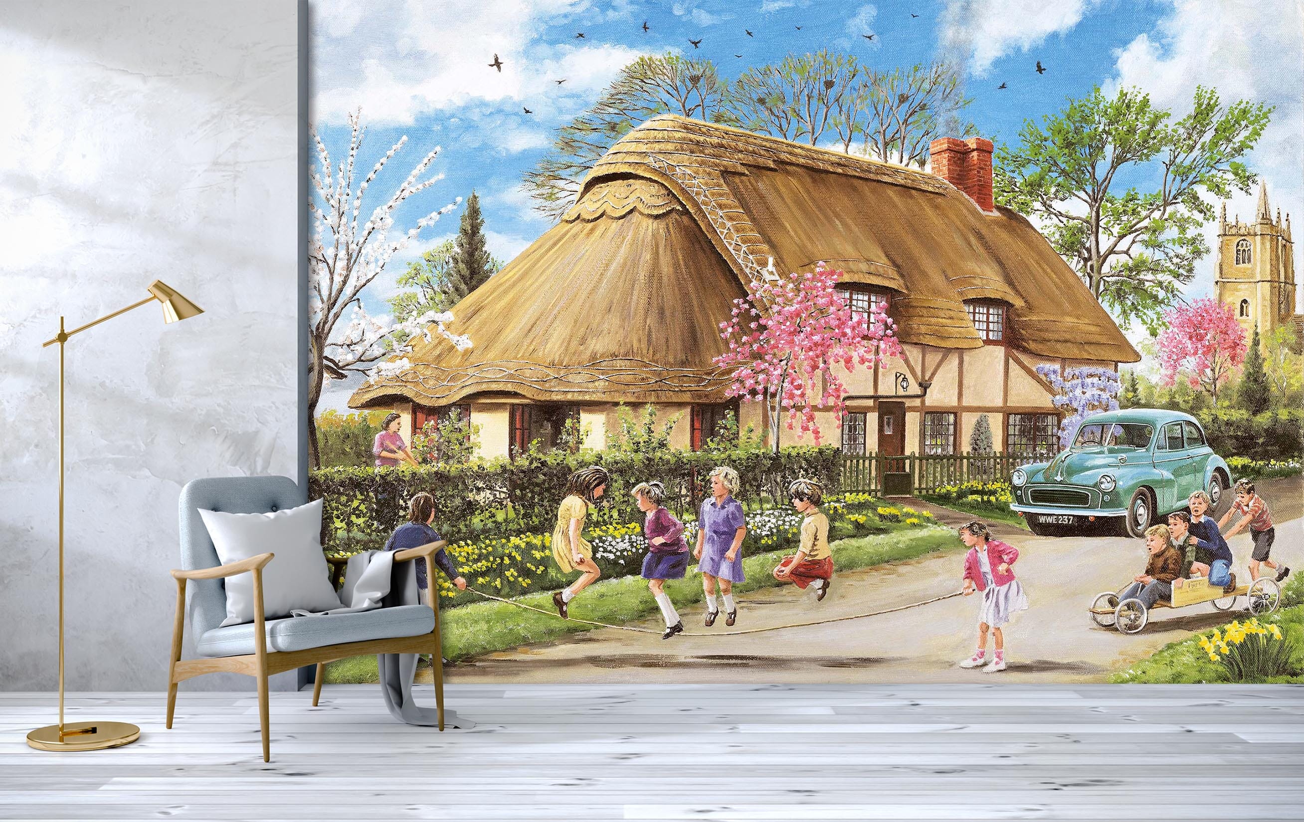 3D Spring In Their Heels 1051 Trevor Mitchell Wall Mural Wall Murals Wallpaper AJ Wallpaper 2 