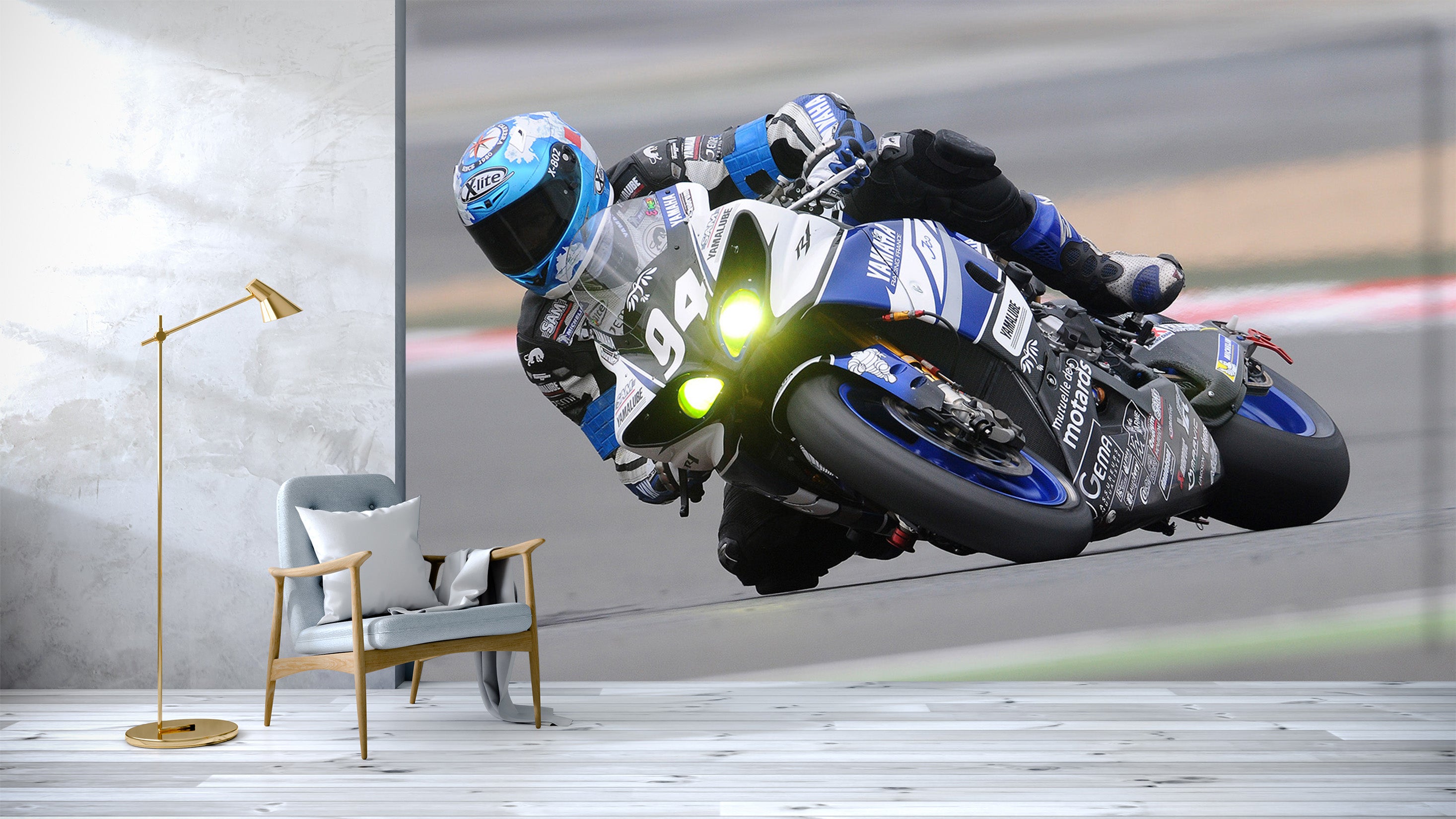 3D Motorcycle Driving 052 Vehicle Wall Murals