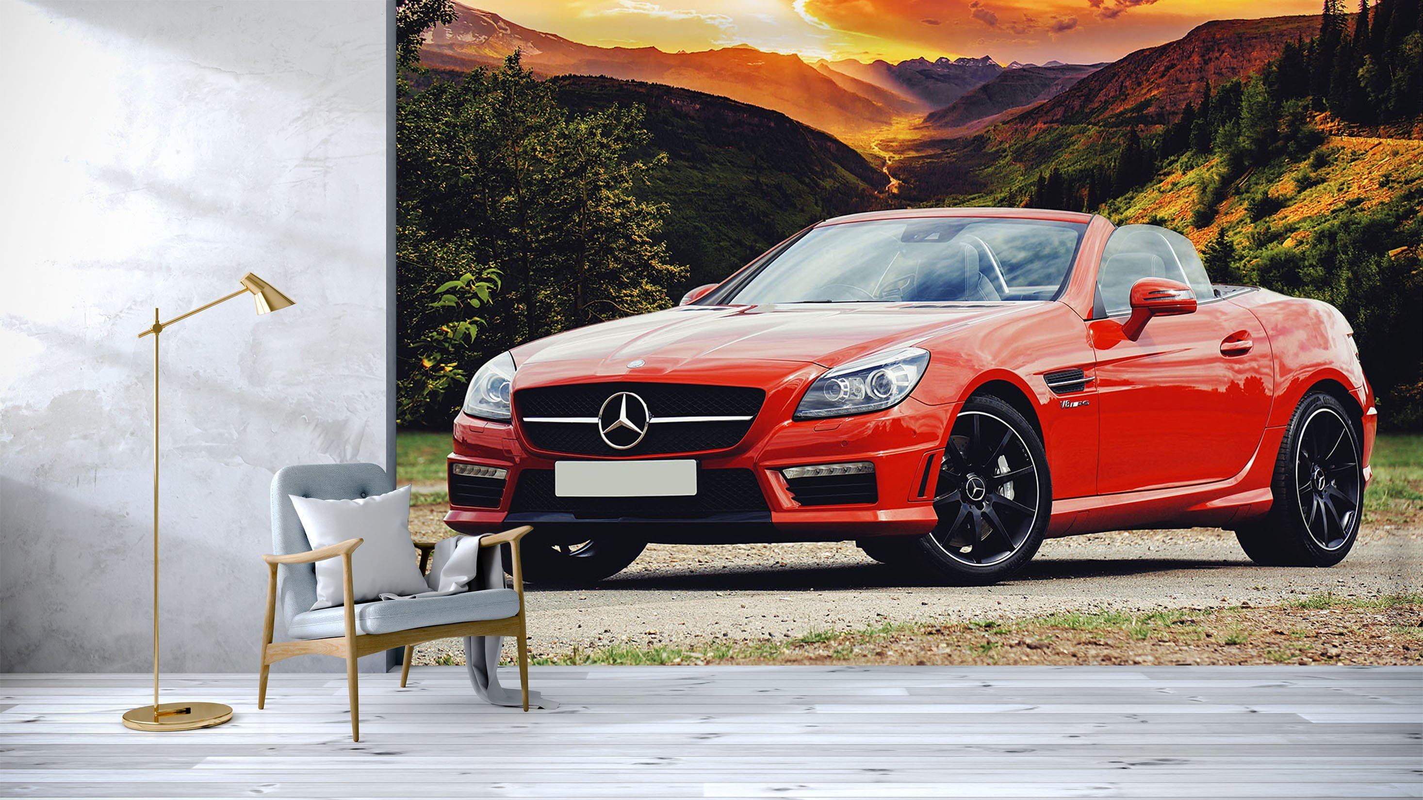 3D Mercedes Benz 998 Vehicle Wall Murals Wallpaper AJ Wallpaper 2 