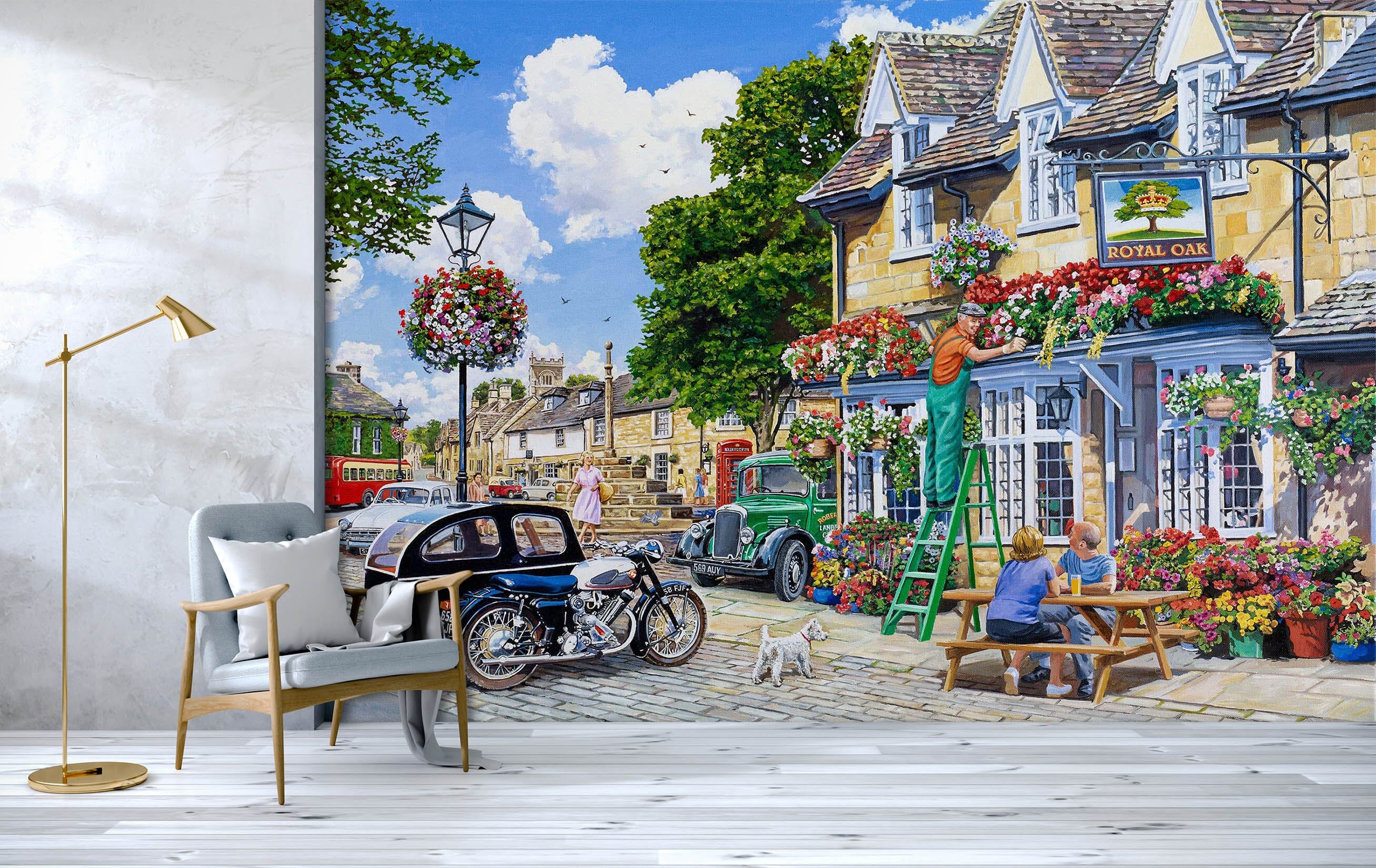 3D The Royal Oak 1066 Trevor Mitchell Wall Mural Wall Murals Wallpaper AJ Wallpaper 2 