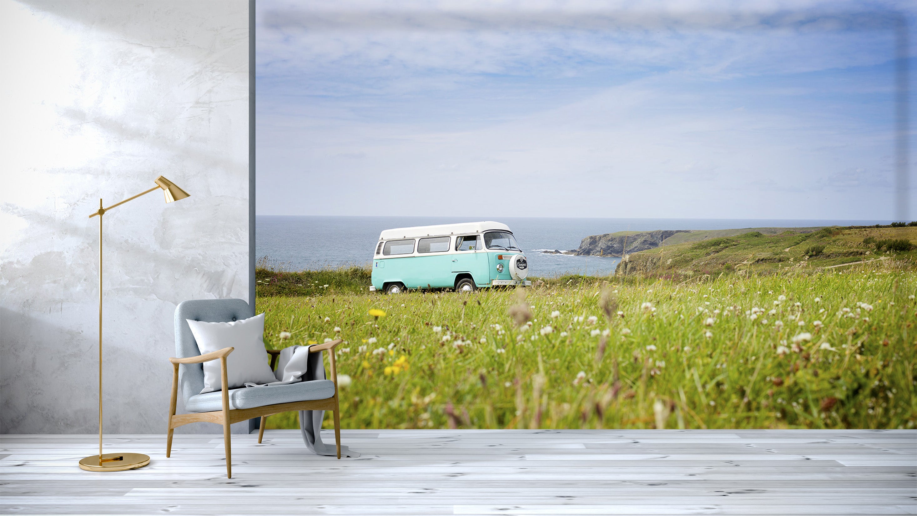 3D Prairie Bus 204 Vehicle Wall Murals