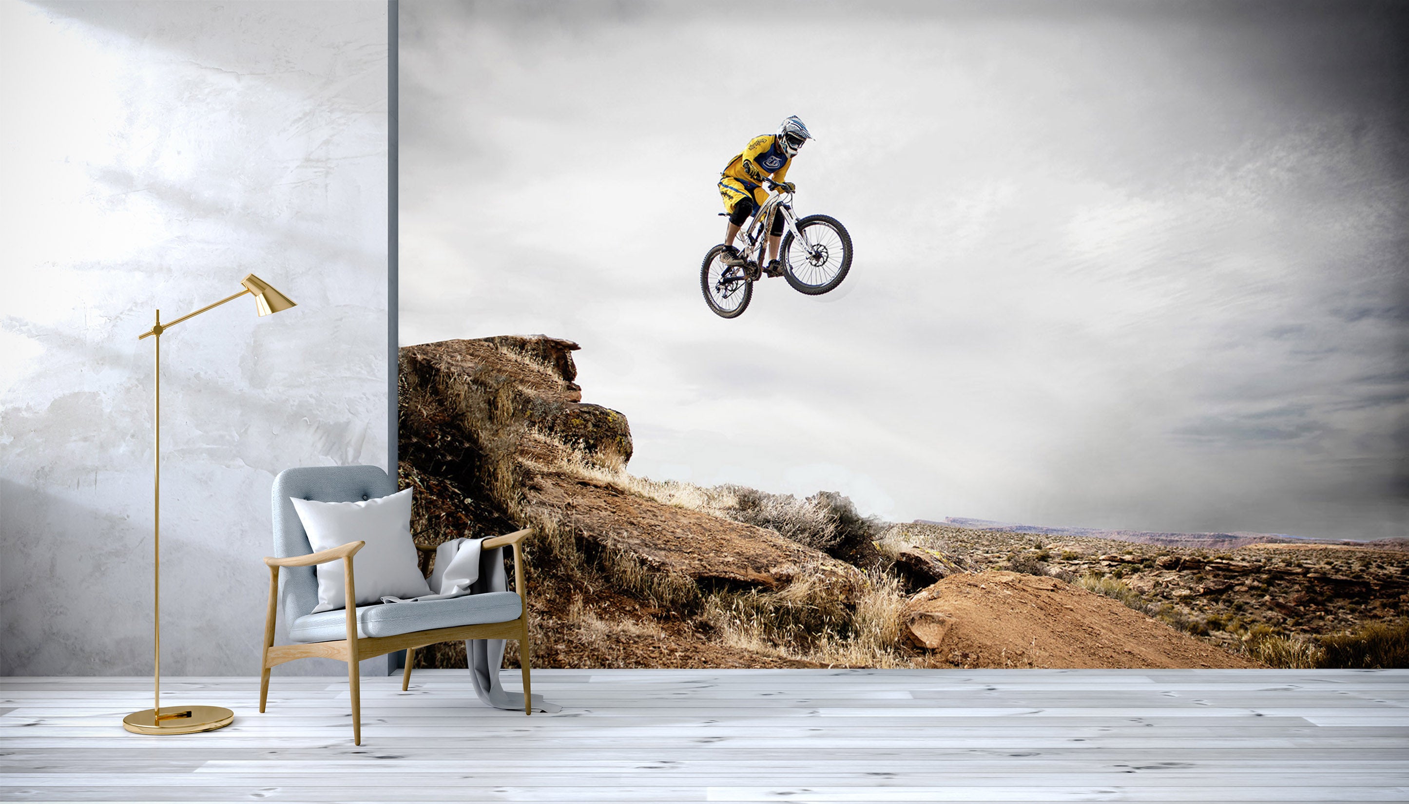 3D Cycling Utah 197 Vehicle Wall Murals