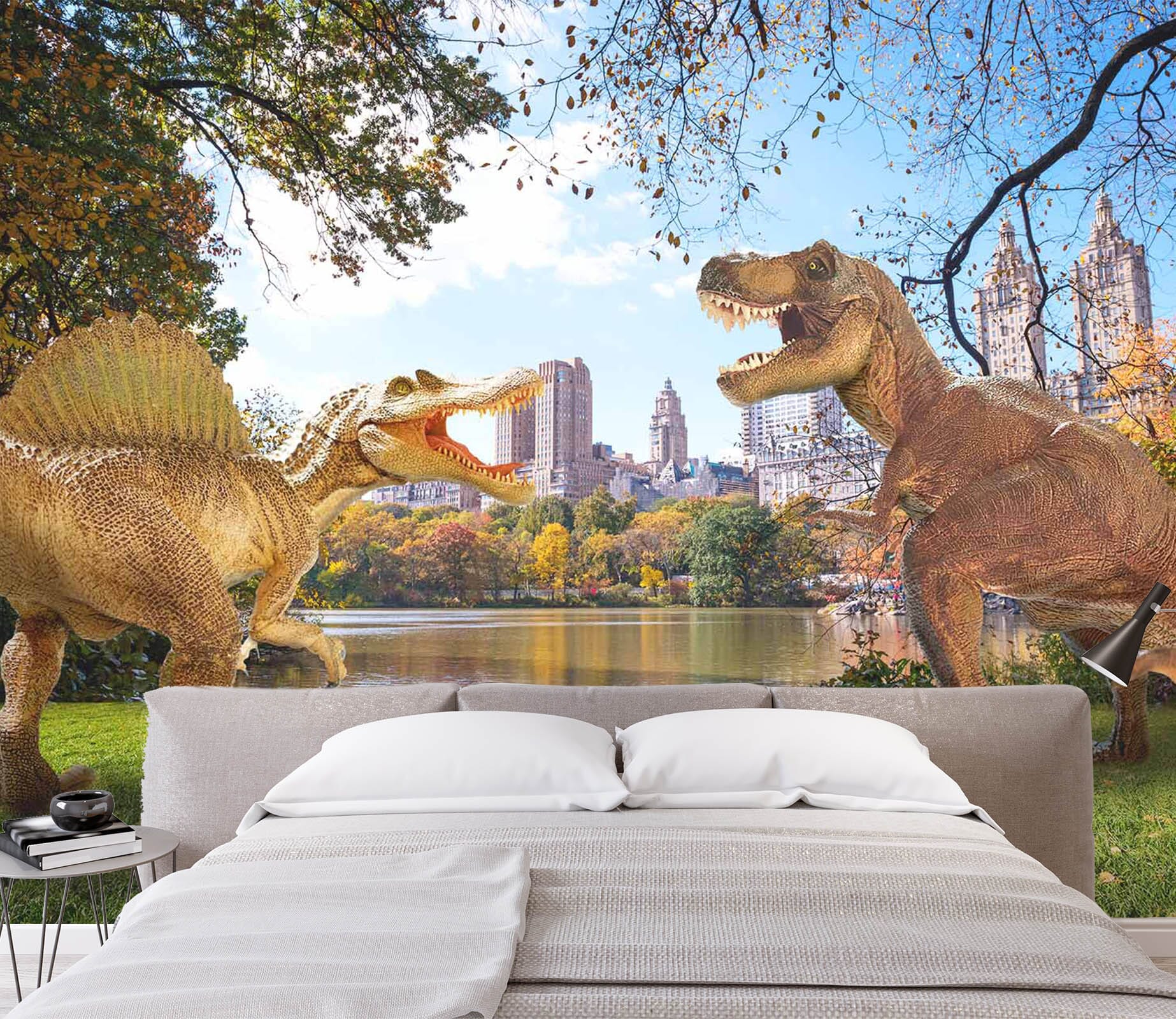 3D Dinosaur Wood Carving 1569 Wall Murals Wallpaper AJ Wallpaper 2 