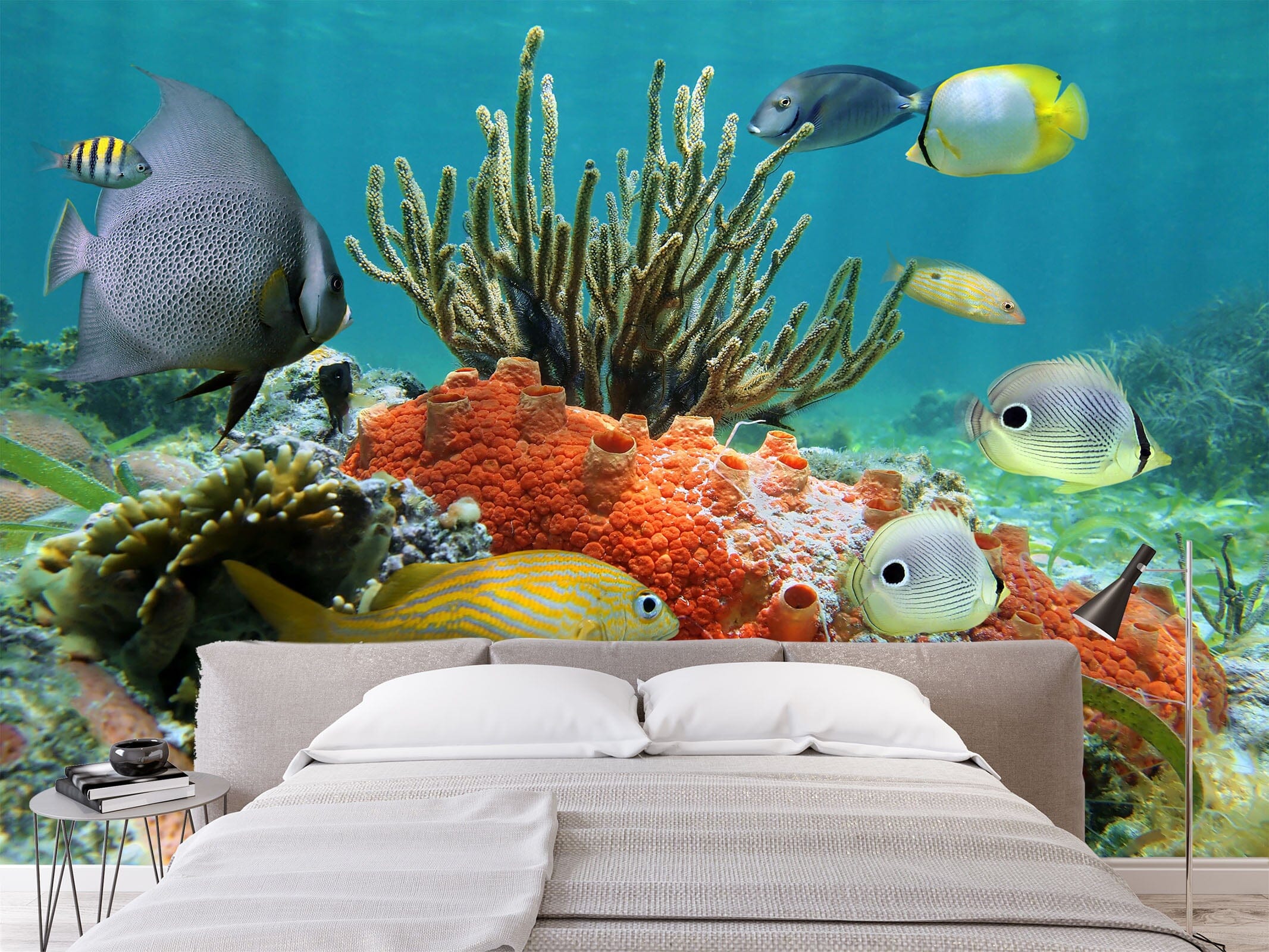 3D Seaweed Fish 403 Wall Murals Wallpaper AJ Wallpaper 2 