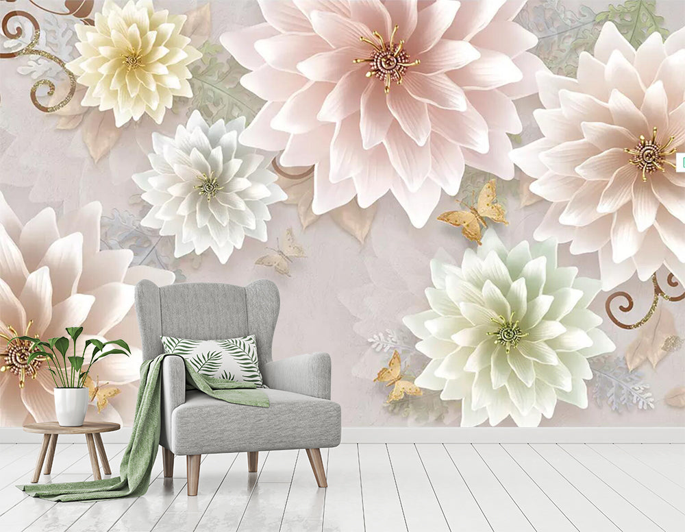 3D Color Flower WC483 Wall Murals
