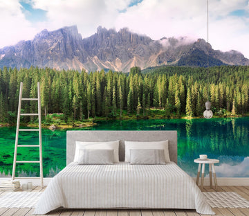 3D Woods Lake Reflection 700 Wallpaper AJ Wallpaper 