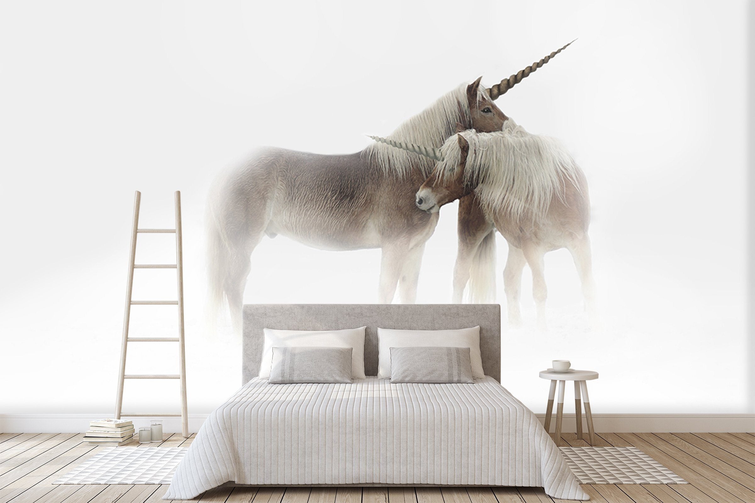 3D Unicorn Hug 208 Wallpaper AJ Wallpaper 