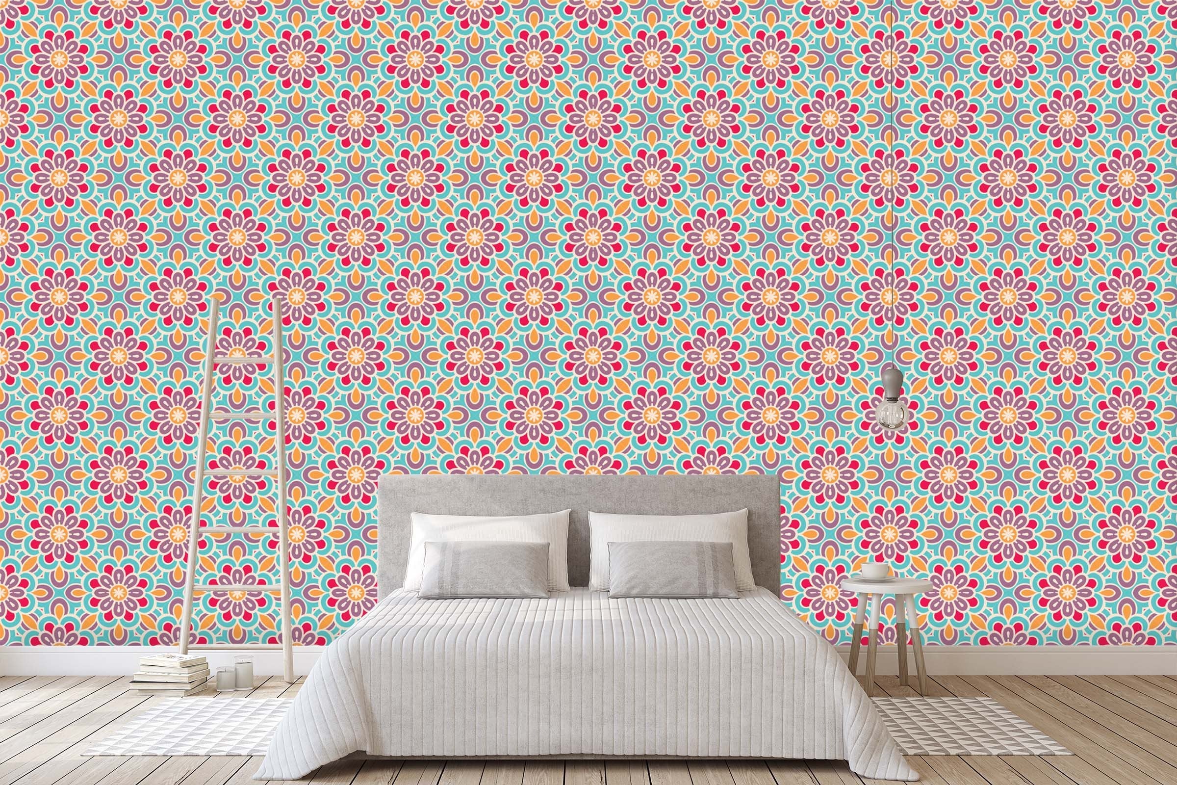 3D Complex Safflower Pattern 558 Wallpaper AJ Wallpaper 