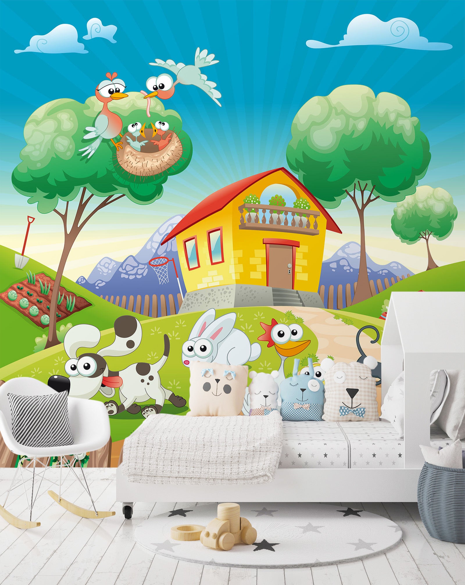 3D Country House 1660 Wall Murals