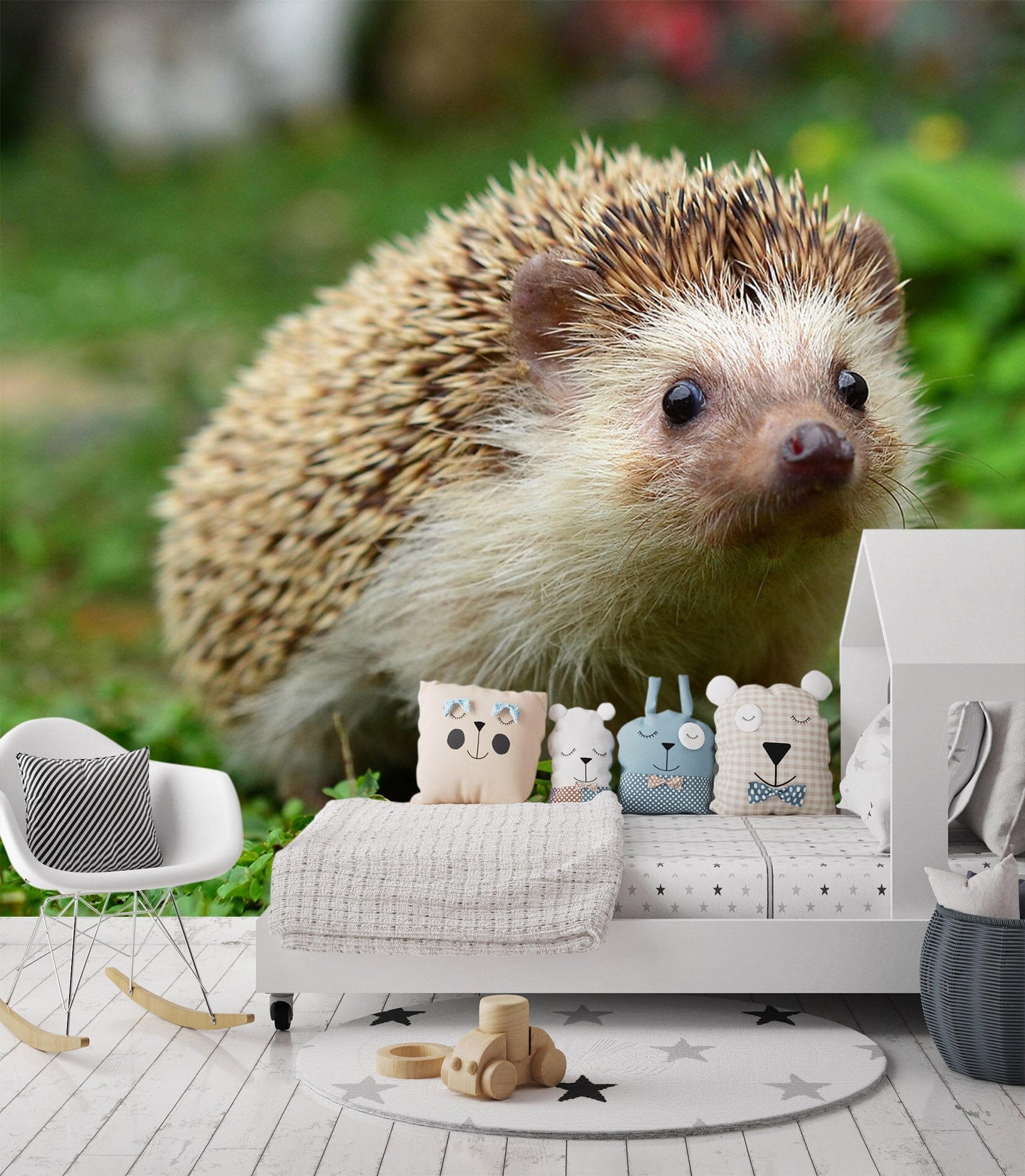 3D Cute Hedgehog 185 Wall Murals Wallpaper AJ Wallpaper 2 
