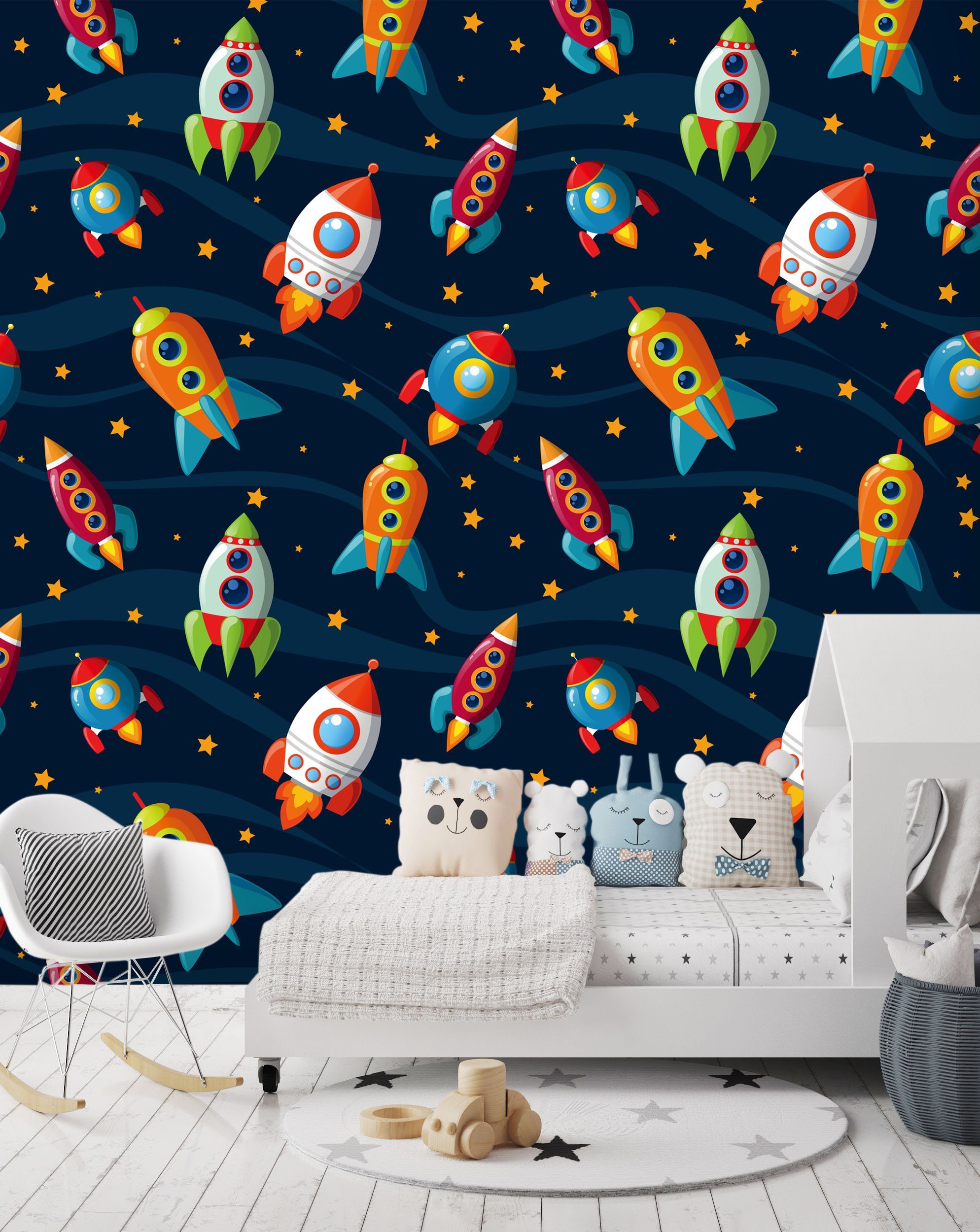 3D Cartoon Rocket 041 Wallpaper AJ Wallpaper 