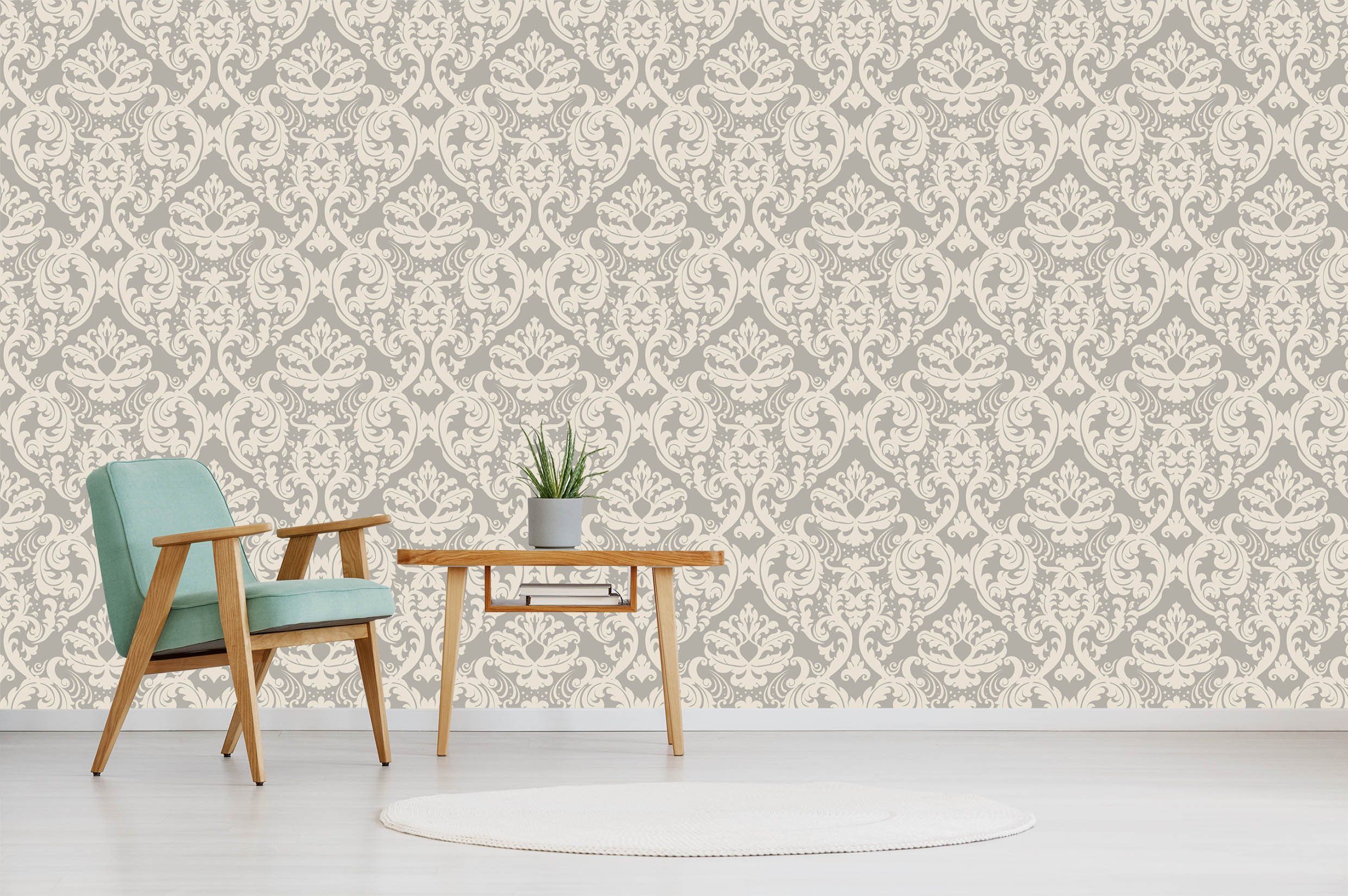 3D Elegant Vintage Pattern 015 Wallpaper AJ Wallpaper 