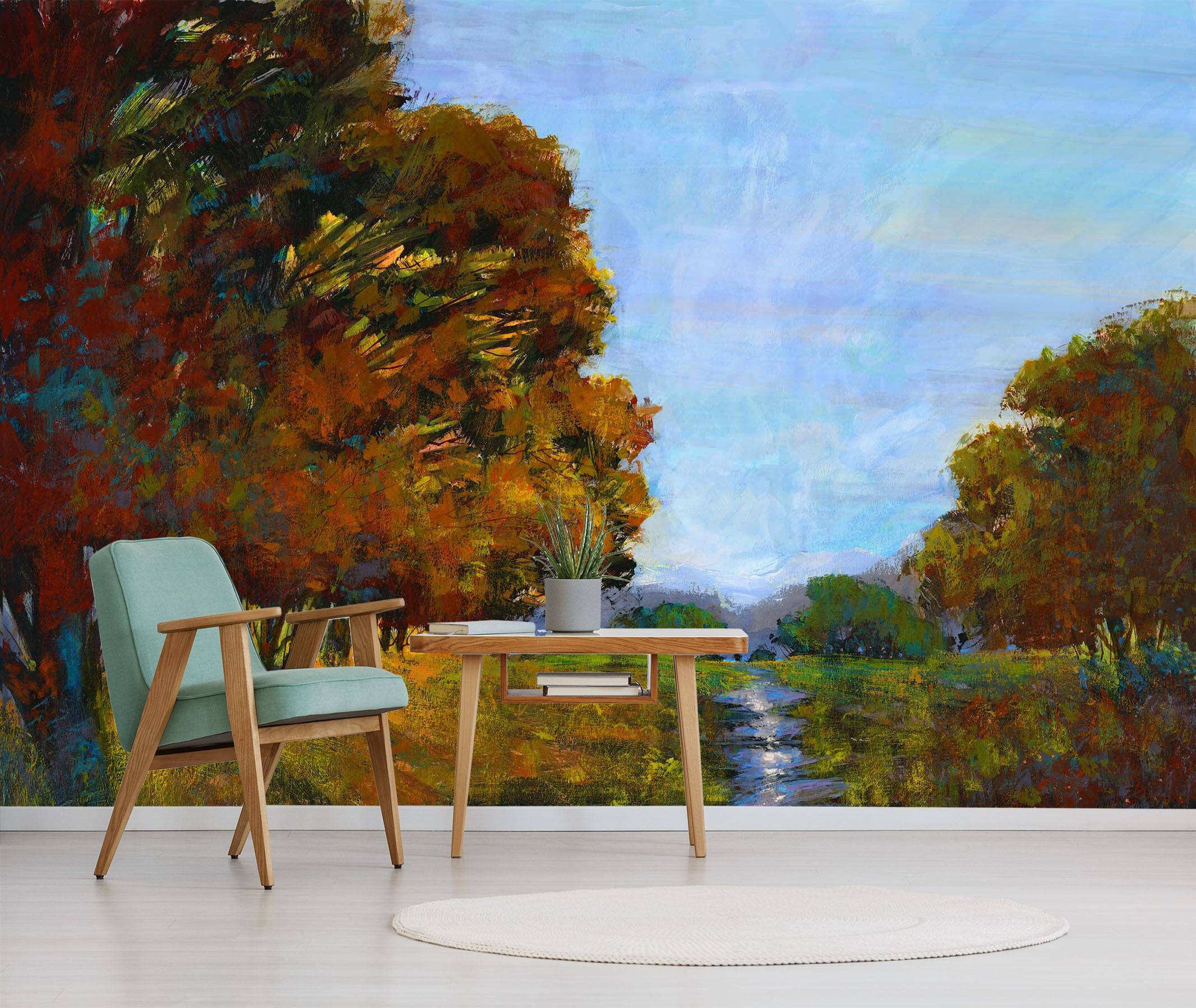 3D Forest River 1513 Michael Tienhaara Wall Mural Wall Murals Wallpaper AJ Wallpaper 2 