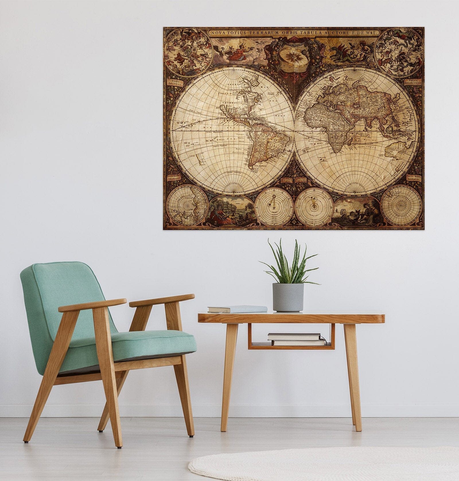 3D Beautiful World 121 World Map Wall Sticker Wallpaper AJ Wallpaper 2 