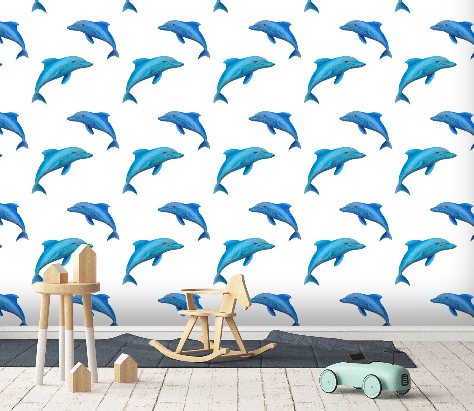 3D Cute Little Dolphin 625 Wallpaper AJ Wallpaper 