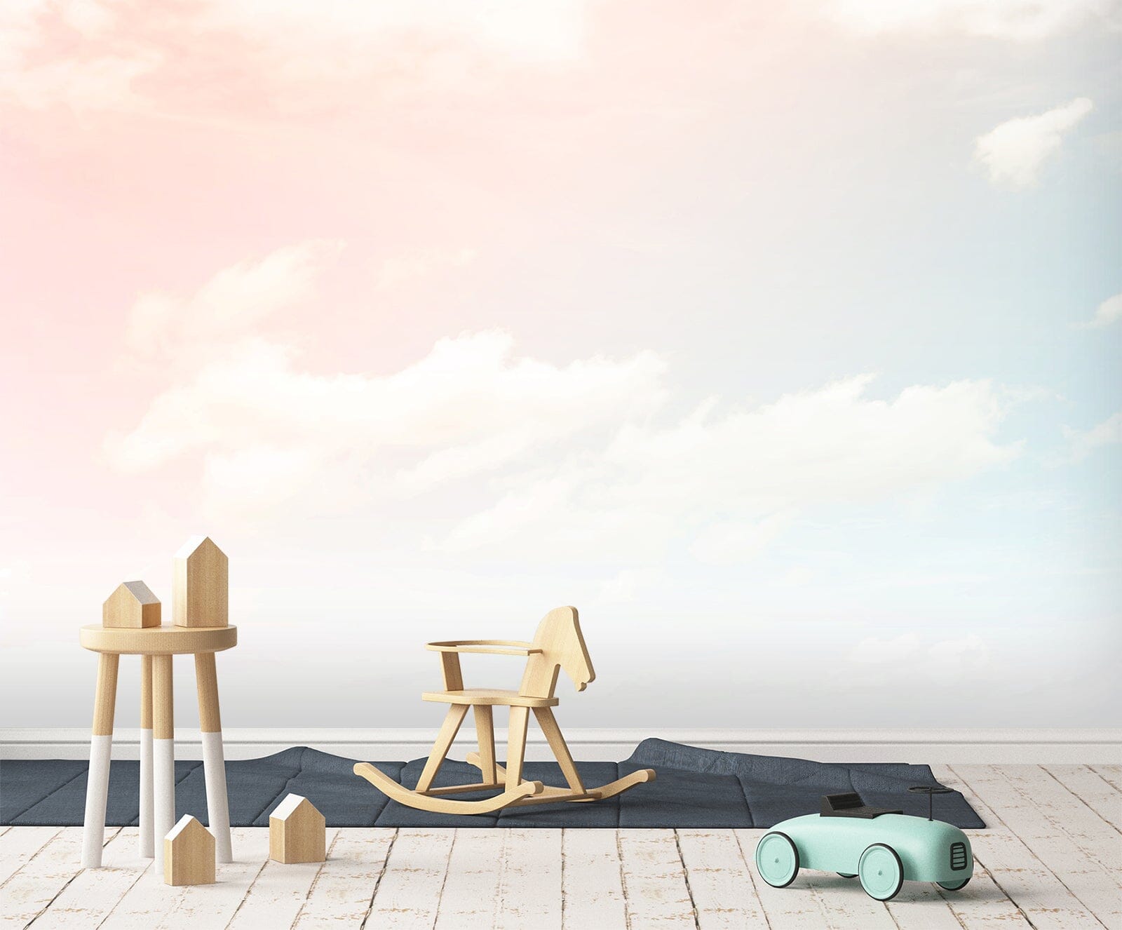 3D Pink Sky Clouds 82 Wall Murals Wallpaper AJ Wallpaper 2 