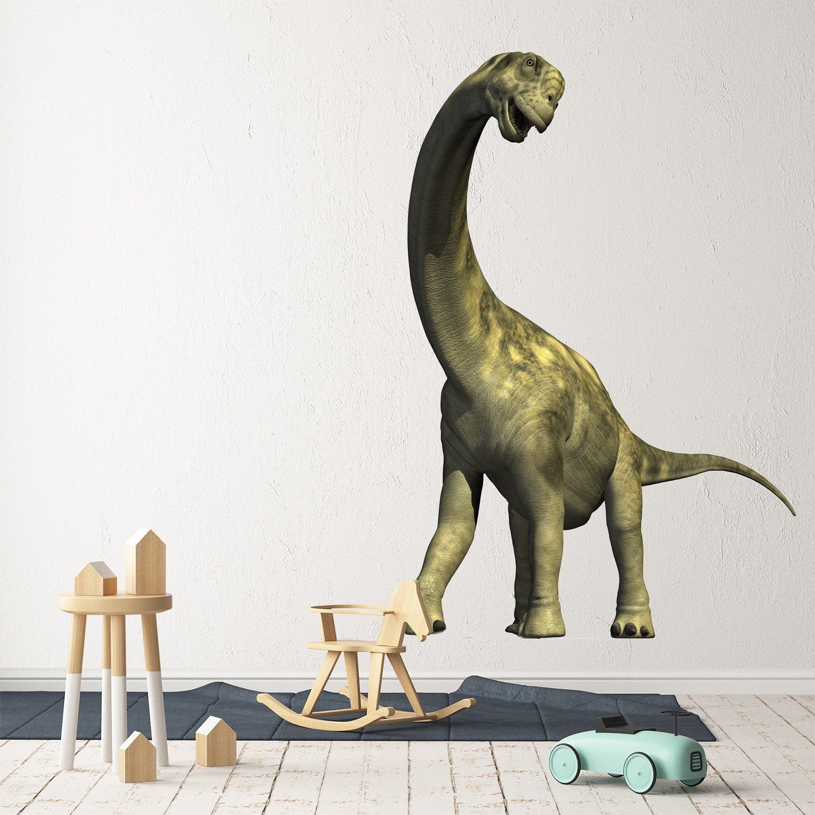 3D Long Necked Dragon 155 Animals Wall Stickers Wallpaper AJ Wallpaper 