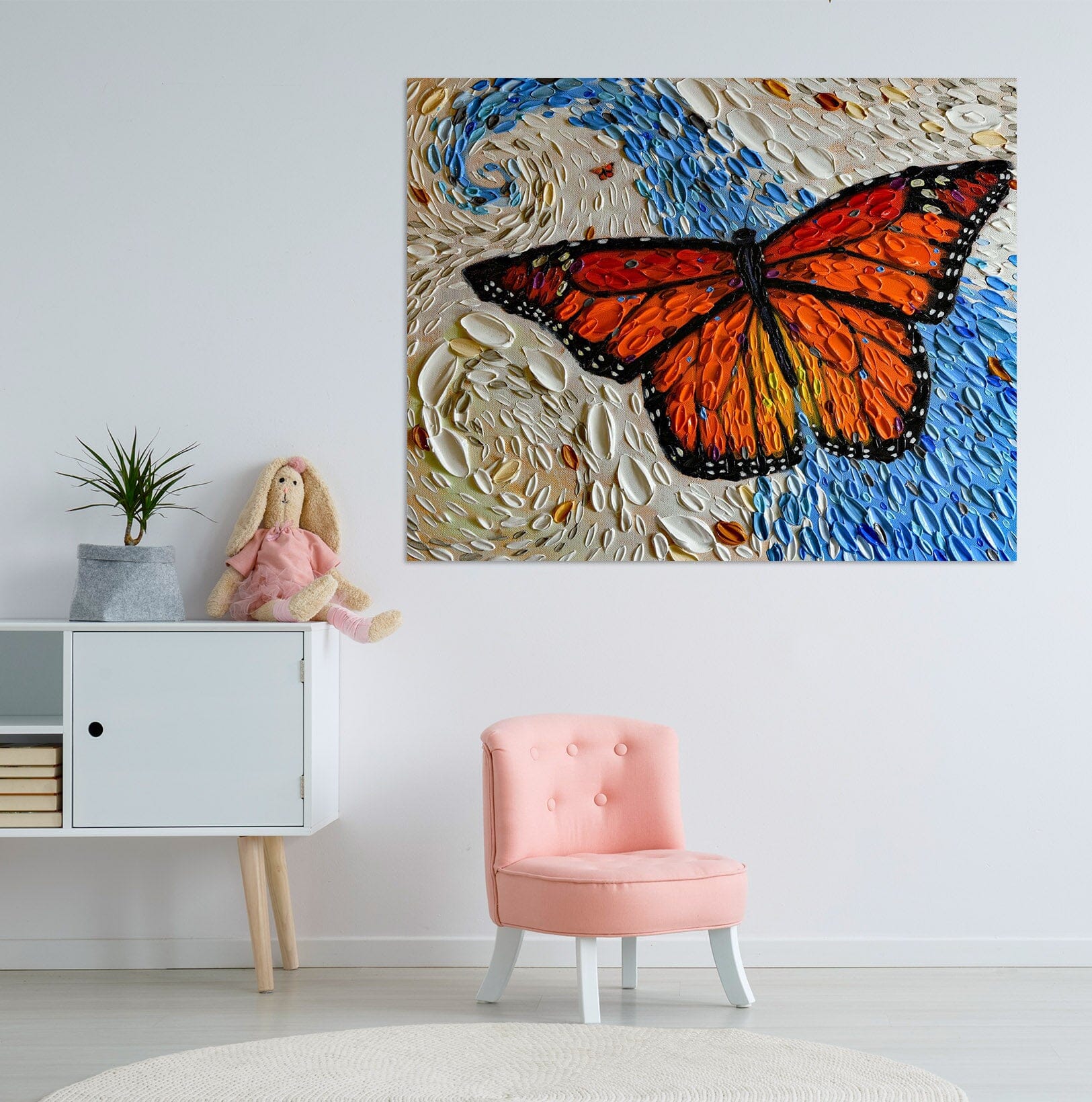 3D Painted Butterfly 030 Dena Tollefson Wall Sticker Wallpaper AJ Wallpaper 2 