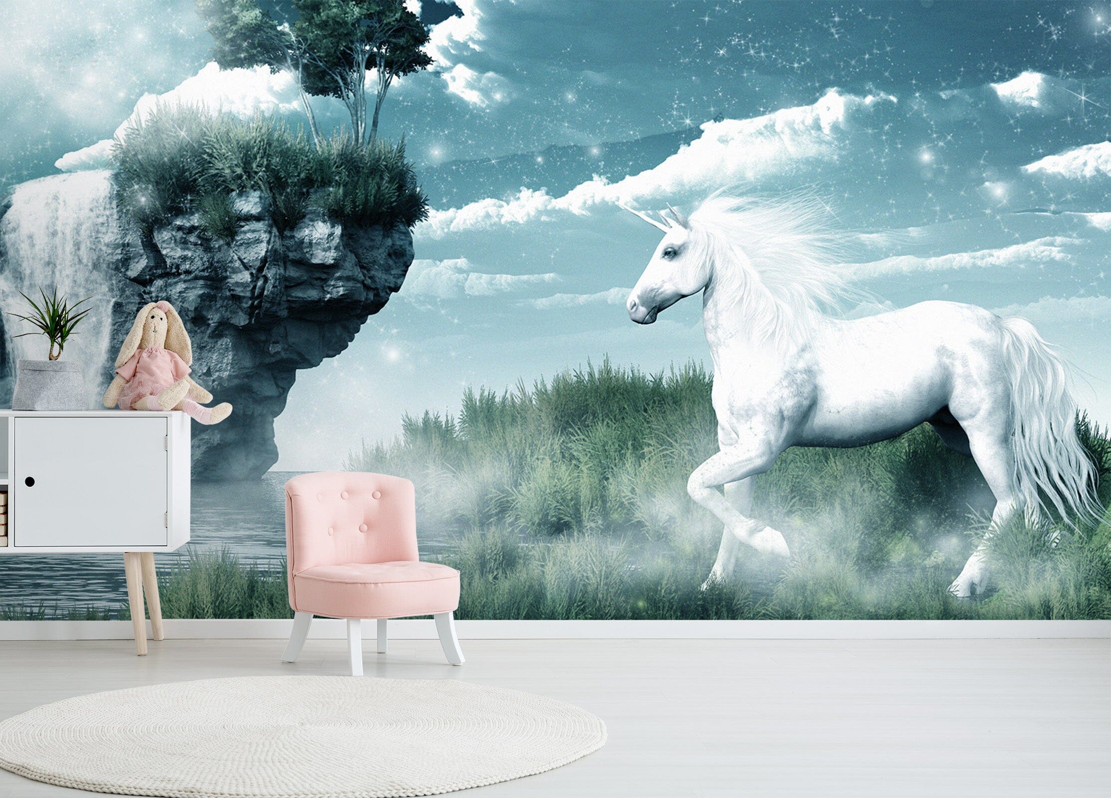 3D Stone Unicorn 1526 Wall Murals Wallpaper AJ Wallpaper 2 