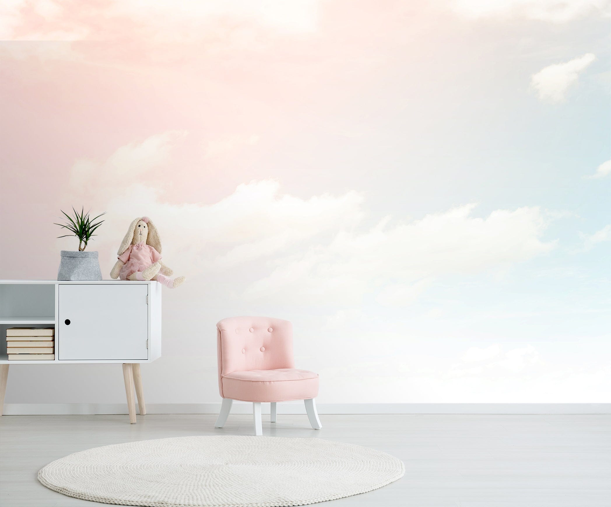 3D Pink Sky Clouds 82 Wall Murals Wallpaper AJ Wallpaper 2 