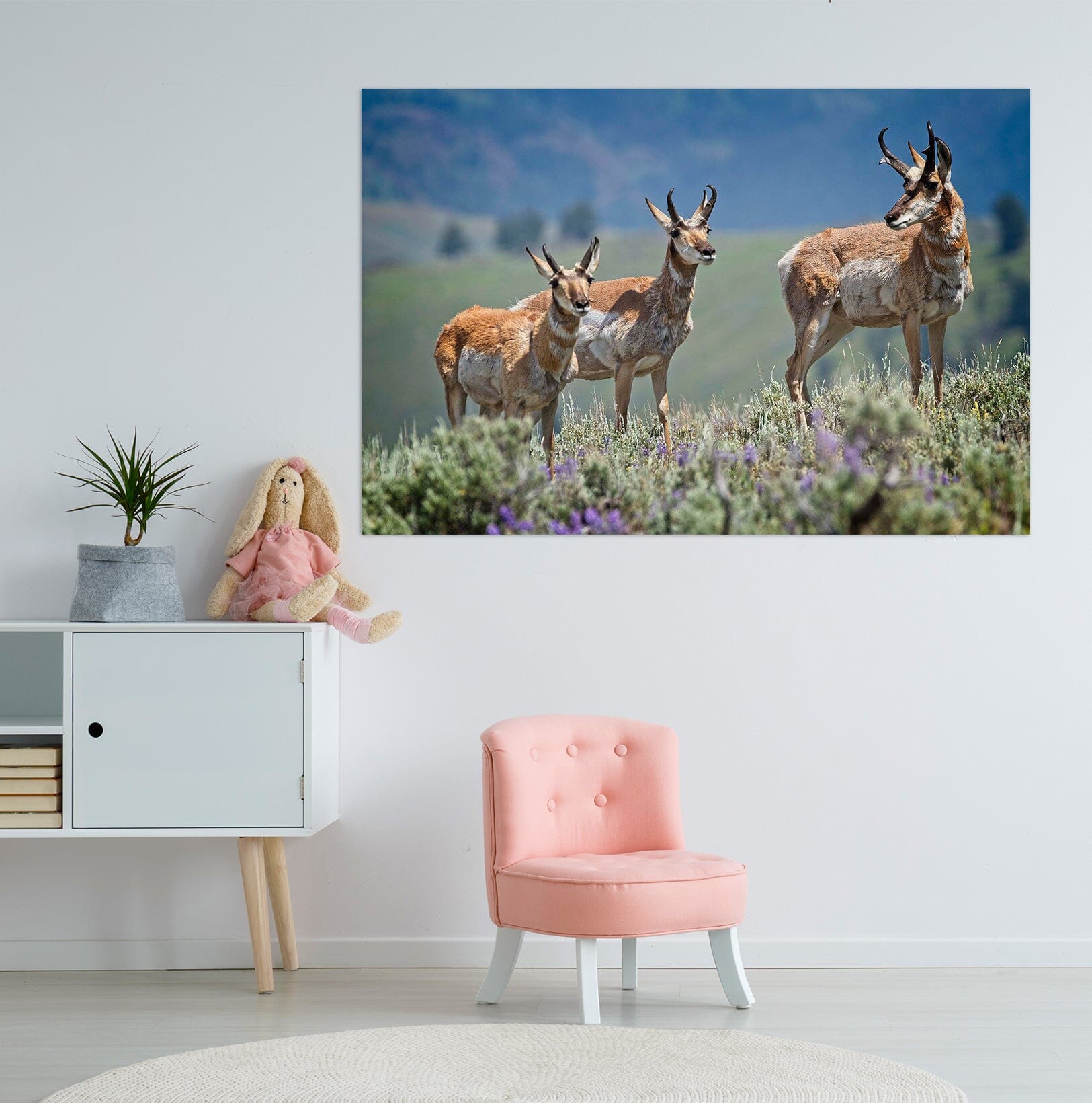 3D Pronghorn Antelope 002 Kathy Barefield Wall Sticker Wallpaper AJ Wallpaper 2 