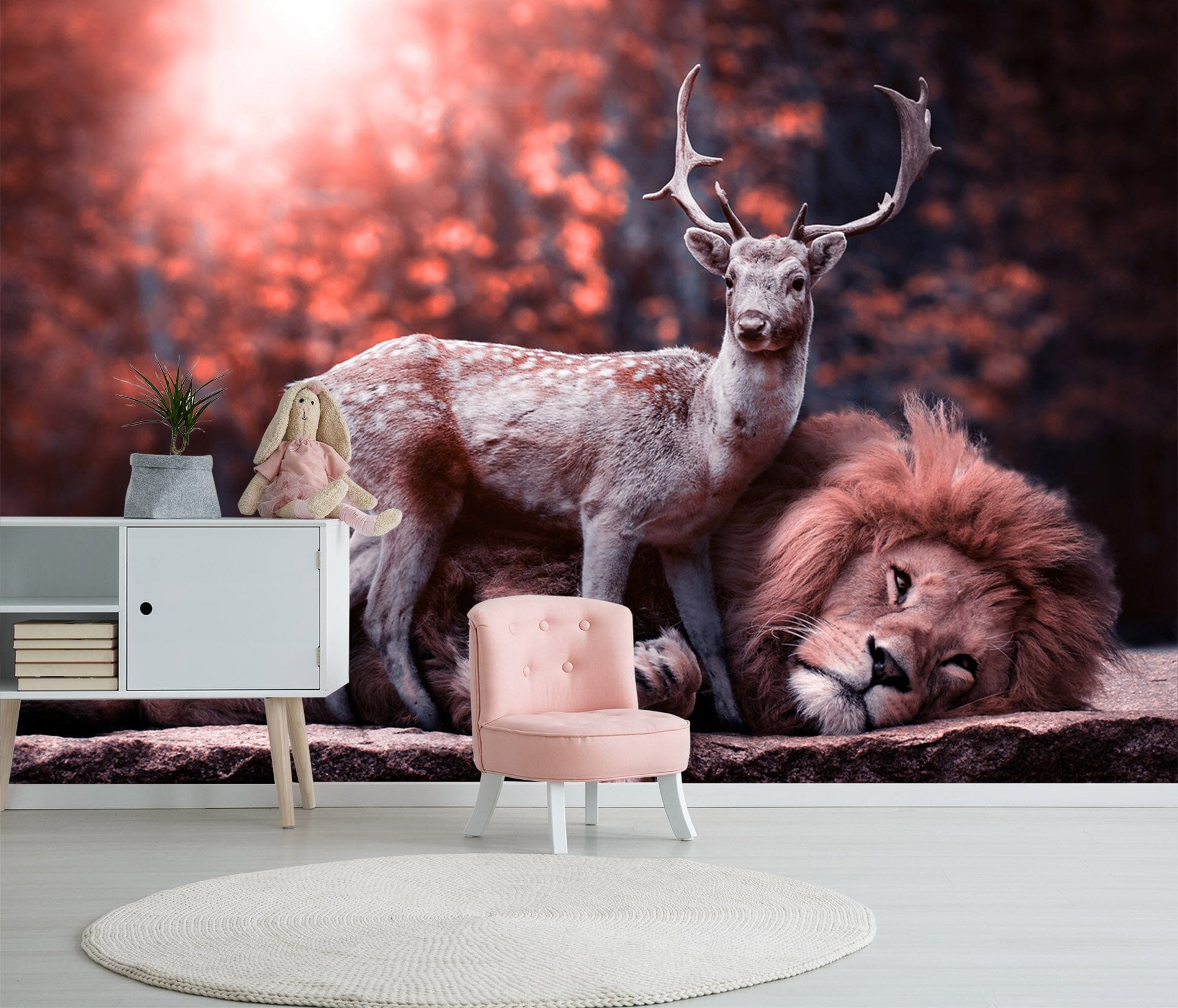 3D Sika Lion 164 Wall Murals Wallpaper AJ Wallpaper 2 
