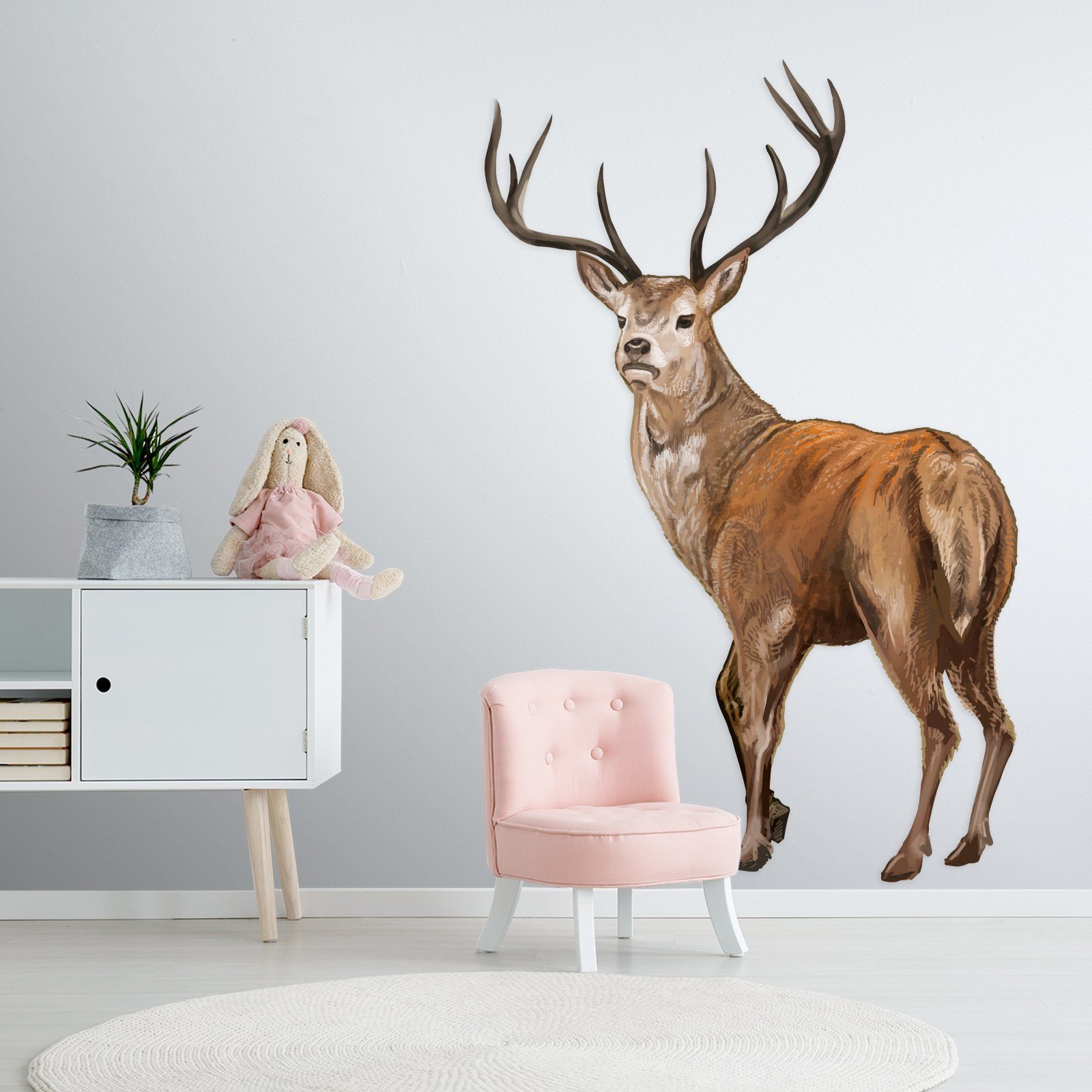 3D Sika Deer Horn 183 Animals Wall Stickers Wallpaper AJ Wallpaper 