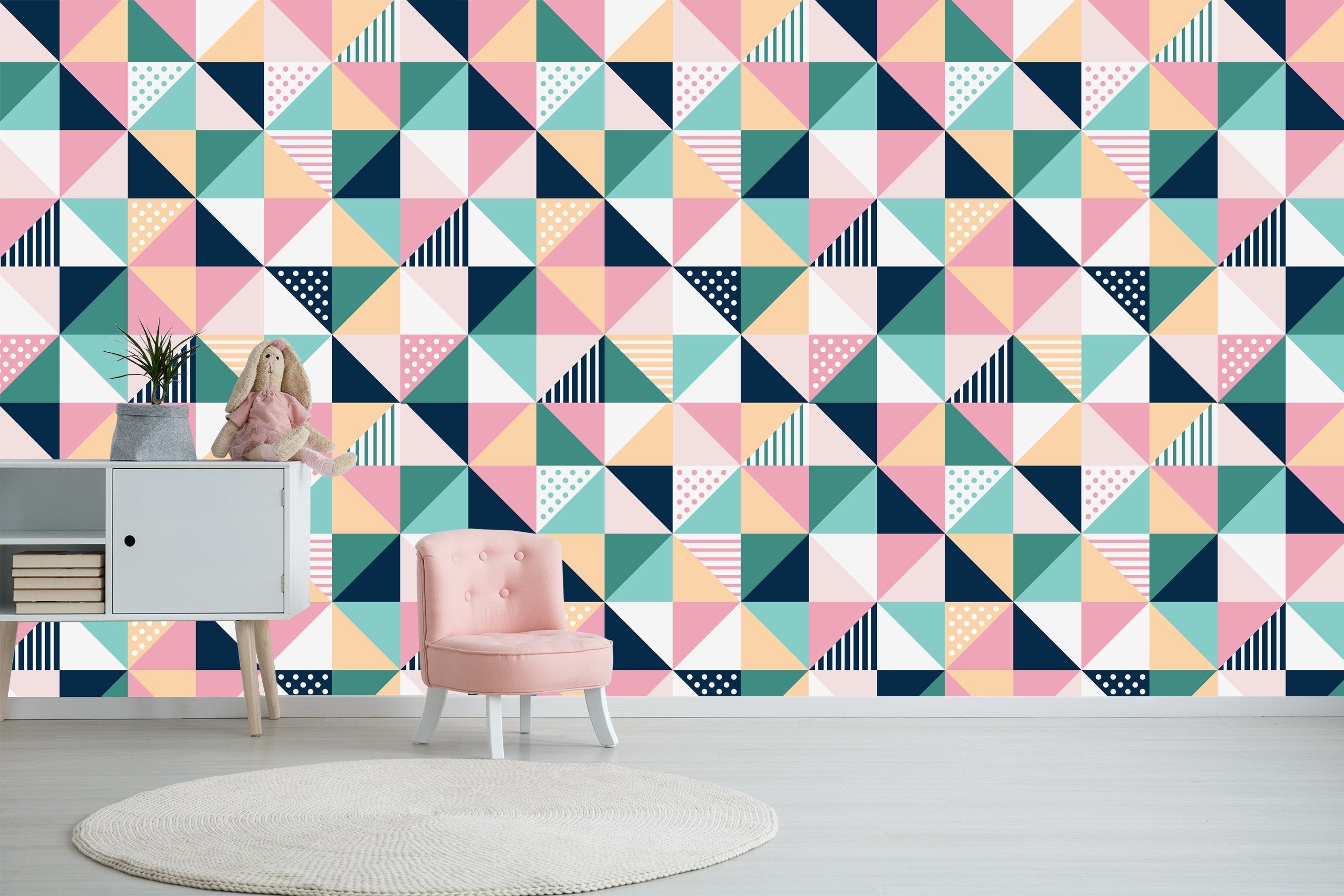 3D Triangles Squares Twills 039 Wallpaper AJ Wallpaper 