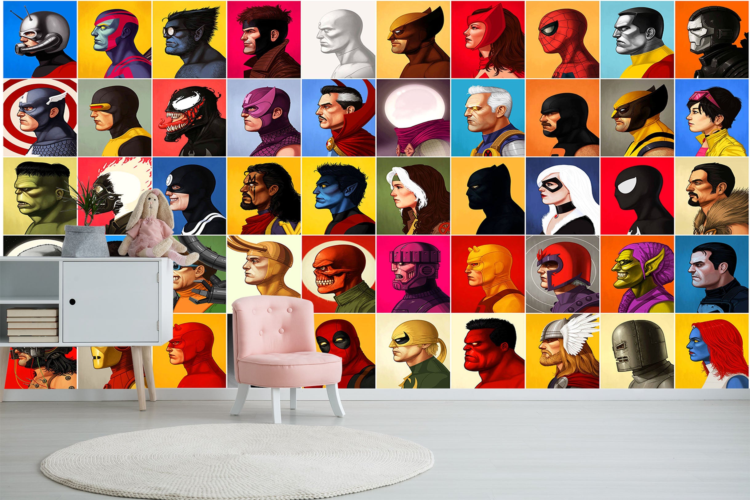 3D Color Figures 101 Wall Murals