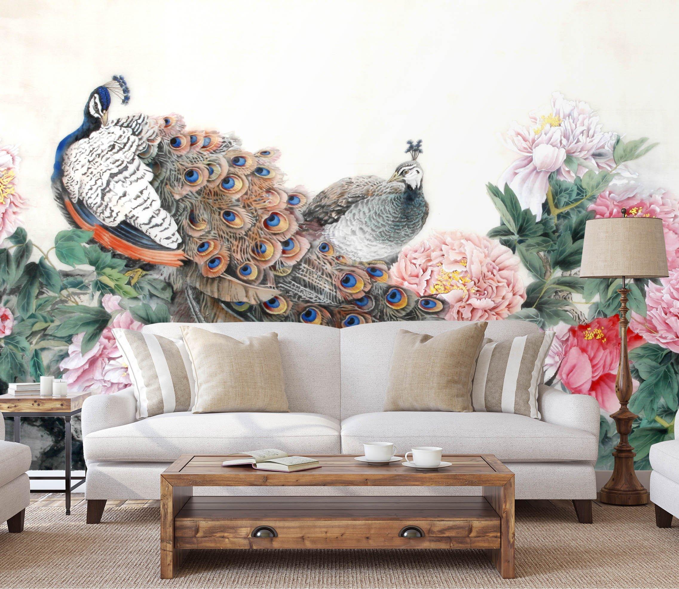 3D Peacock Sleeping 104 Wallpaper AJ Wallpaper 