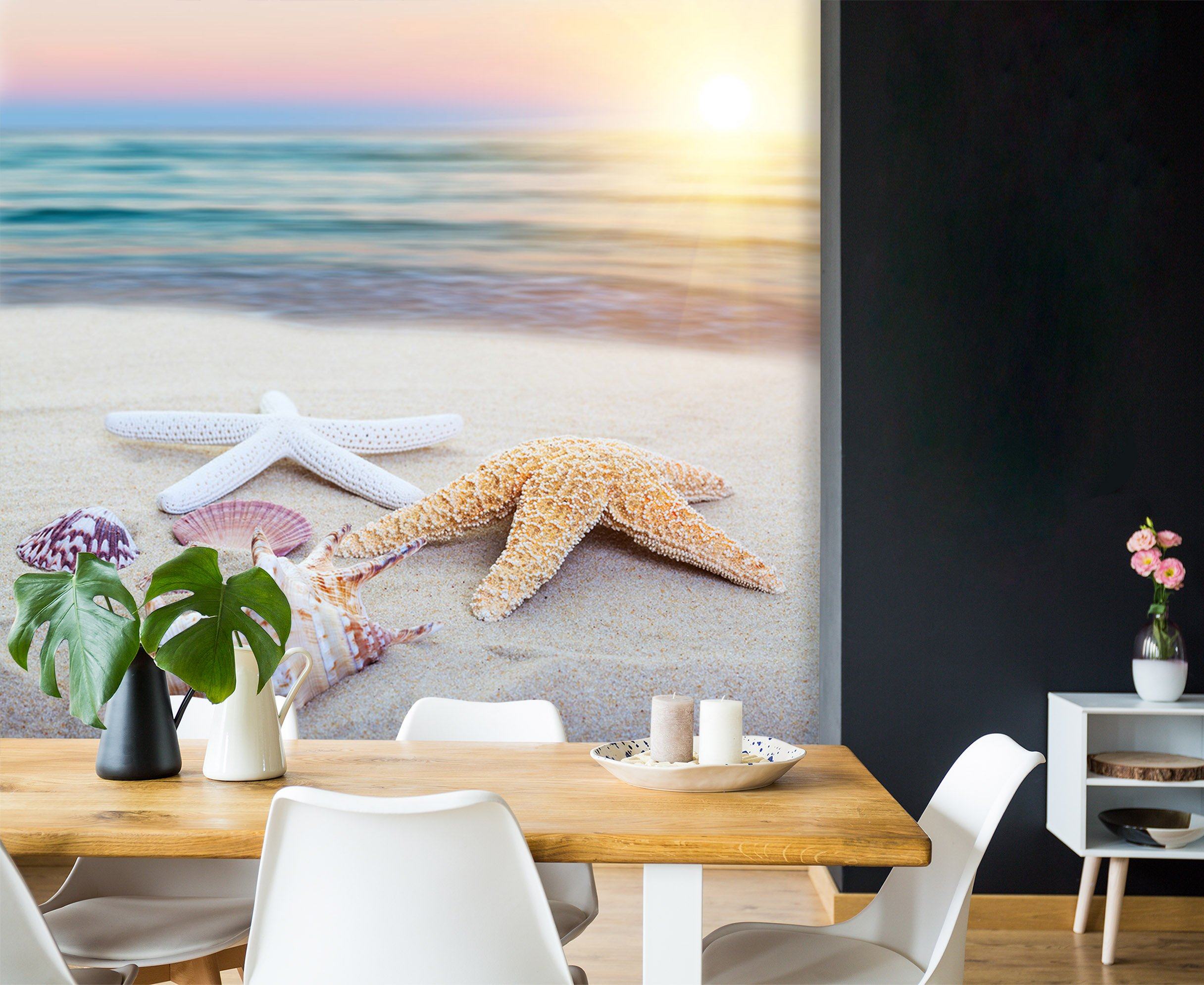 3D Sunny Beach Starfish 587 Wallpaper AJ Wallpaper 2 