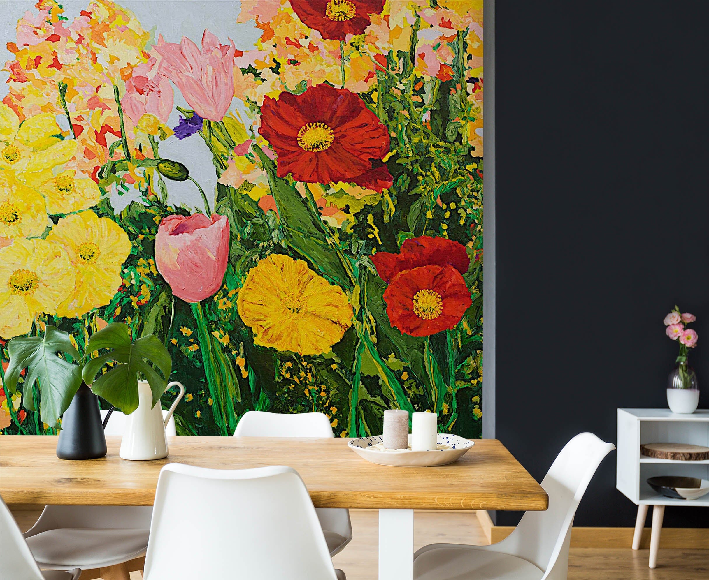 3D Wild Flowers 162 Allan P. Friedlander Wall Mural Wall Murals Wallpaper AJ Wallpaper 2 