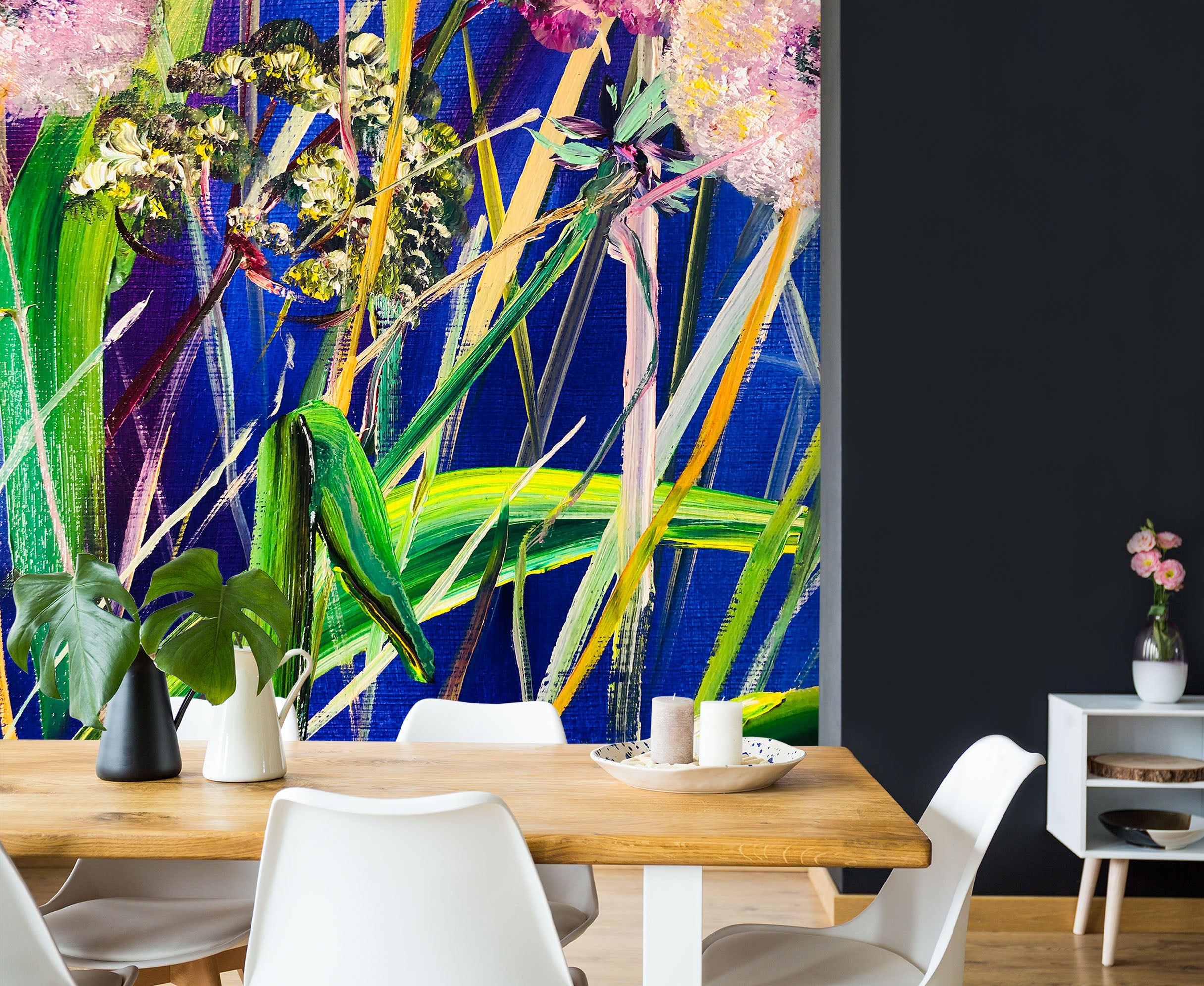 3D Green Grass Flower 221 Skromova Marina Wall Mural Wall Murals