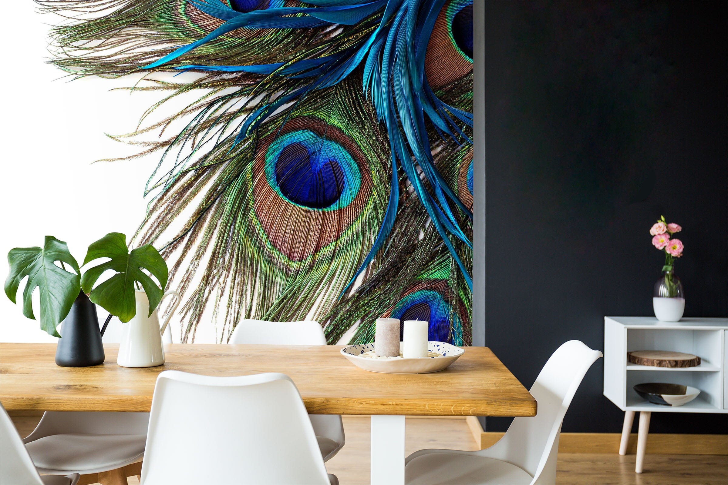 3D Peacock Feather 132 Wall Murals Wallpaper AJ Wallpaper 2 