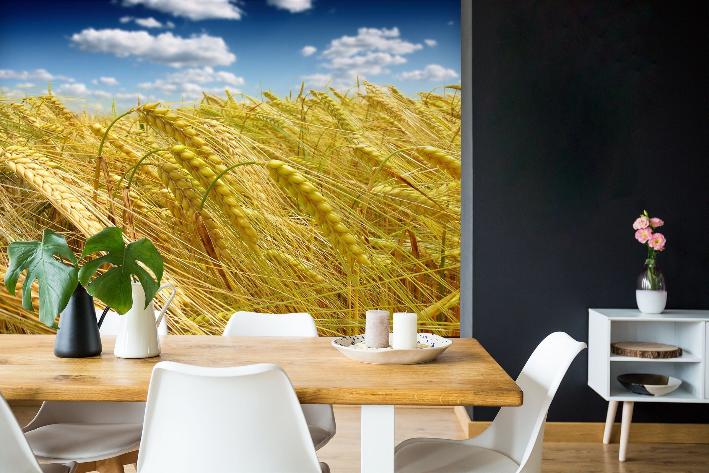 3D Harvest Rice Field 135 Wall Murals Wallpaper AJ Wallpaper 2 