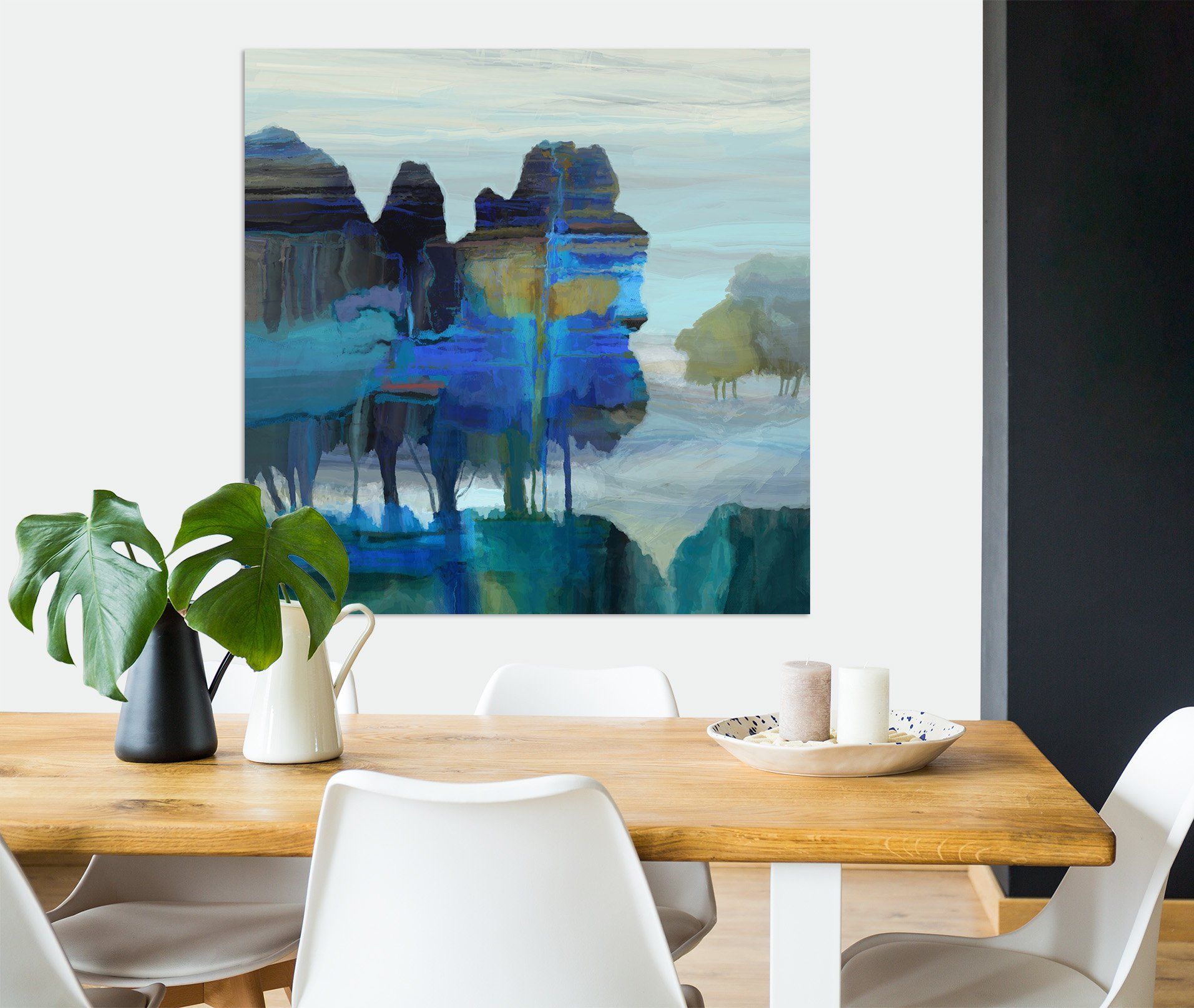 3D Blue Lake 028 Michael Tienhaara Wall Sticker Wallpaper AJ Wallpaper 2 
