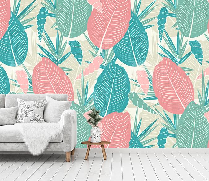 3D Big Leaf 022 Wallpaper AJ Wallpaper 