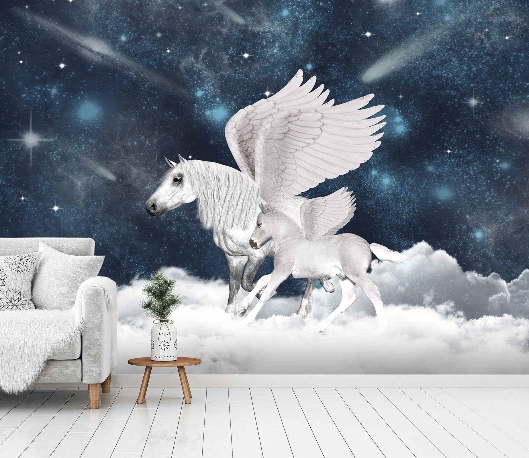 3D Cloud Unicorn Wings 133 Wallpaper AJ Wallpaper 