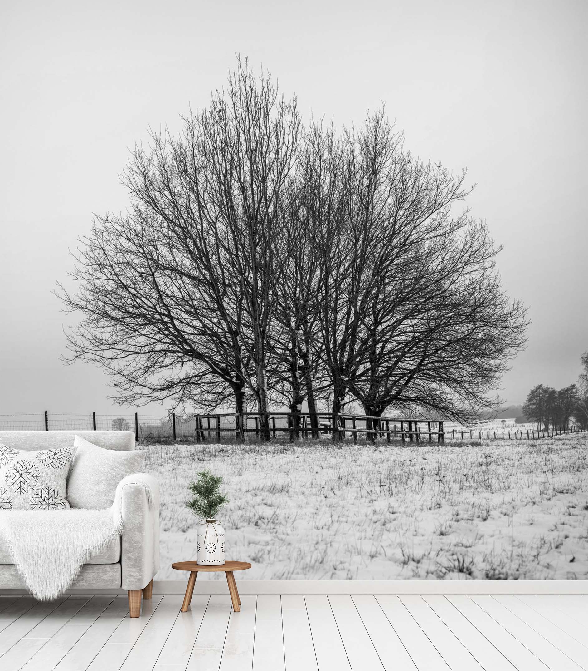 3D Winter Tree 041 Assaf Frank Wall Mural Wall Murals