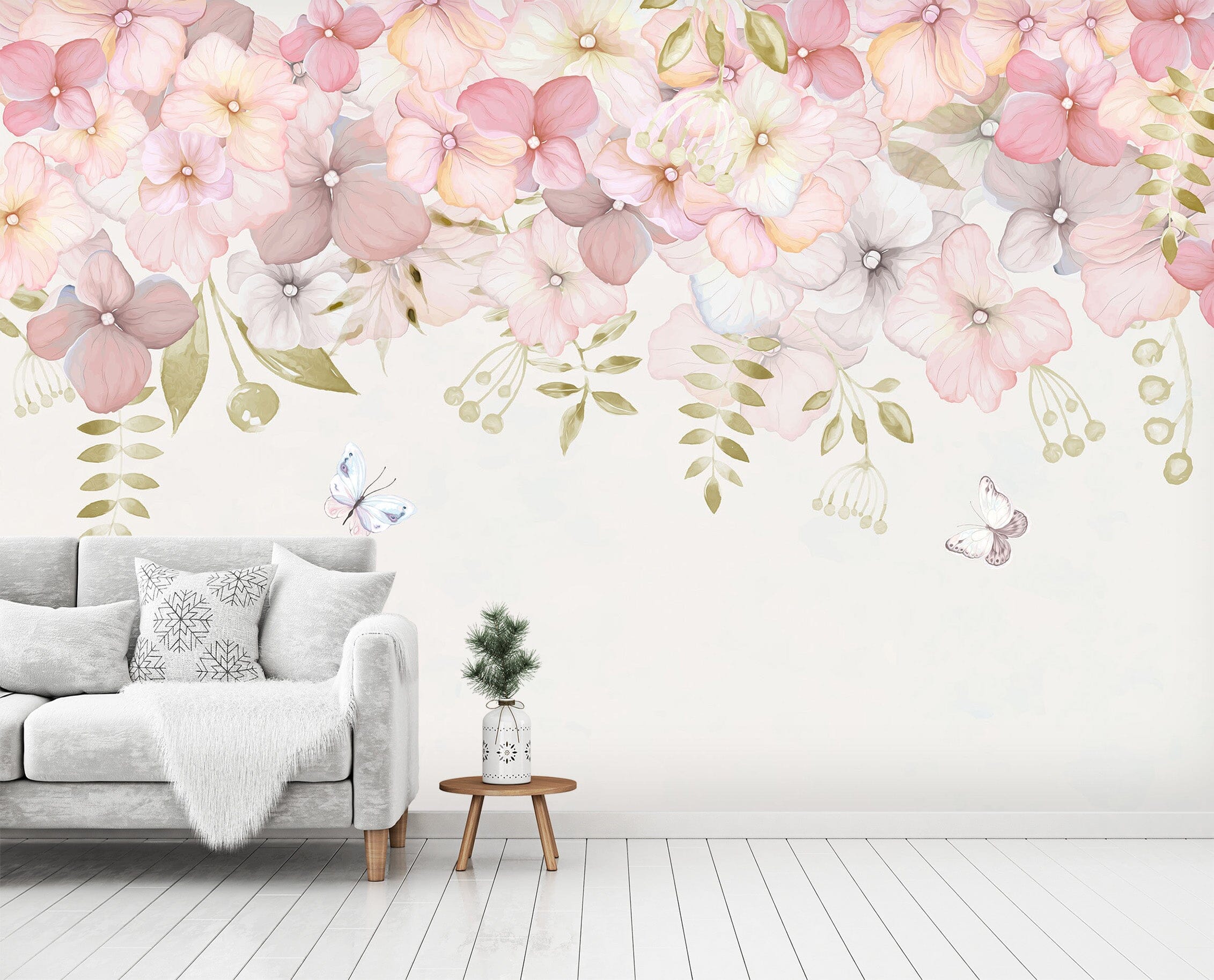 3D Pink Peach 1462 Wall Murals Wallpaper AJ Wallpaper 2 