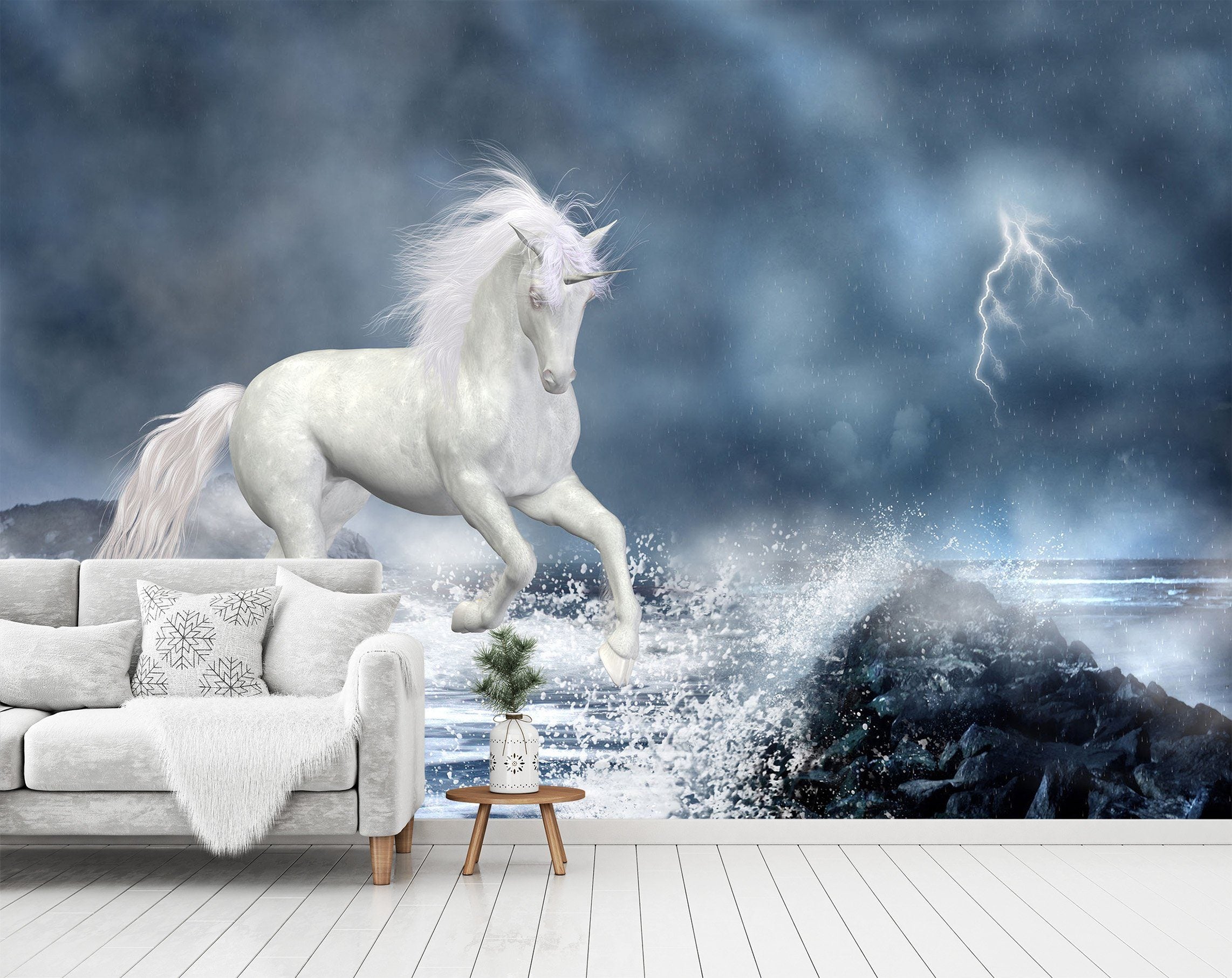 3D Sea Unicorn 216 Wallpaper AJ Wallpaper 