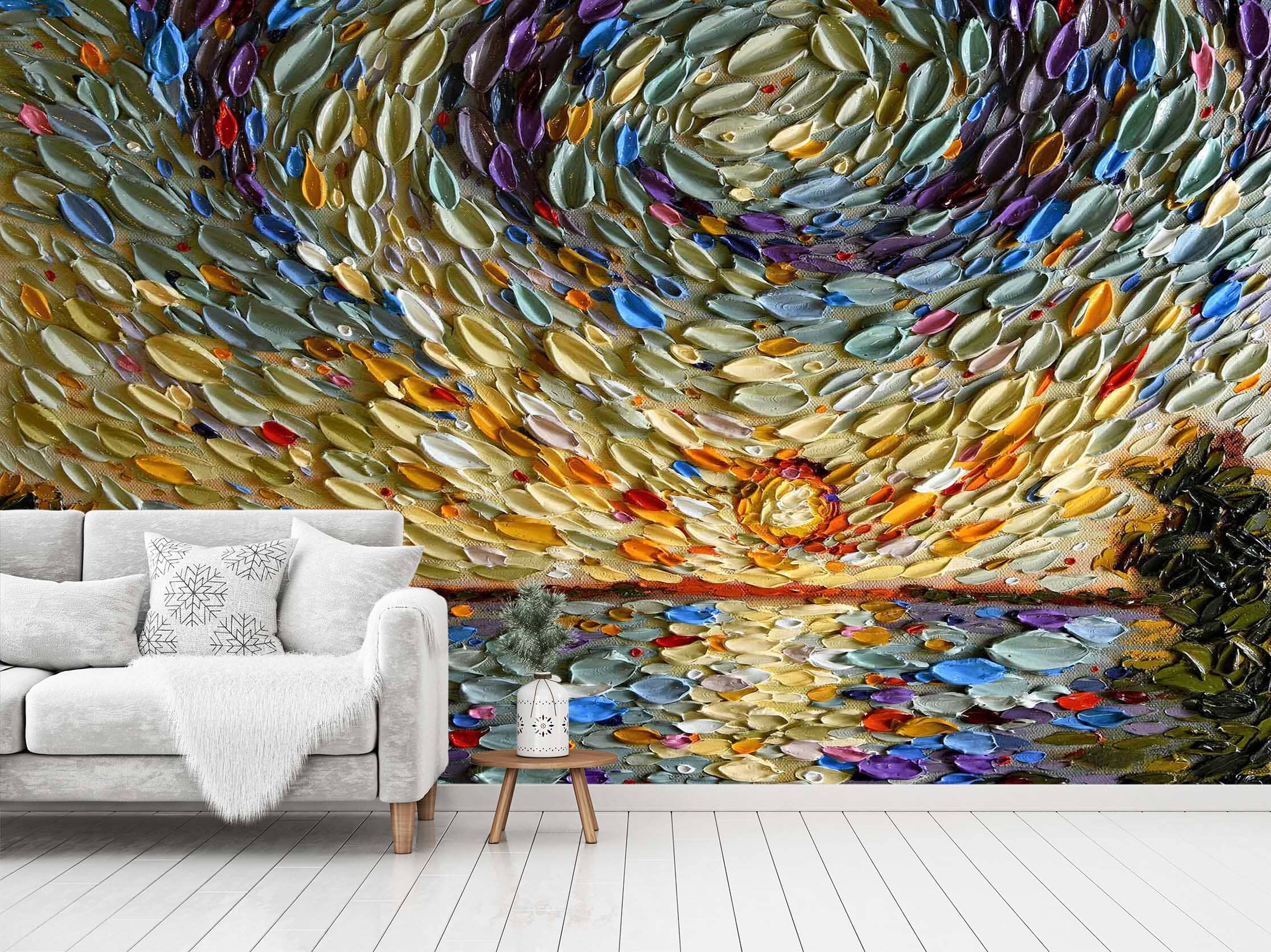 3D Colorful Shells 1411 Dena Tollefson Wall Mural Wall Murals Wallpaper AJ Wallpaper 2 