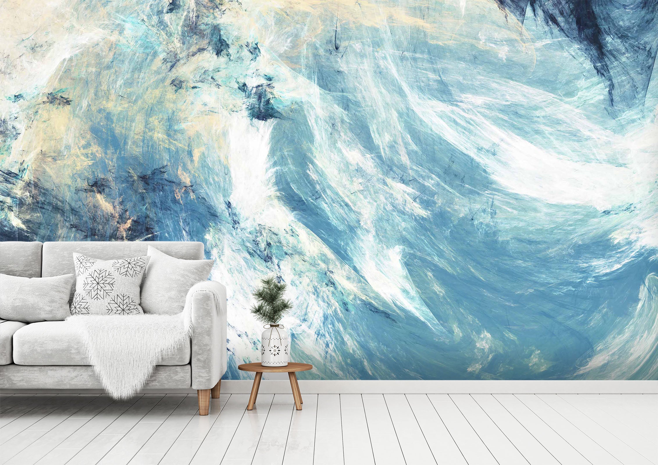 3D Icy Clouds 088 Wall Murals