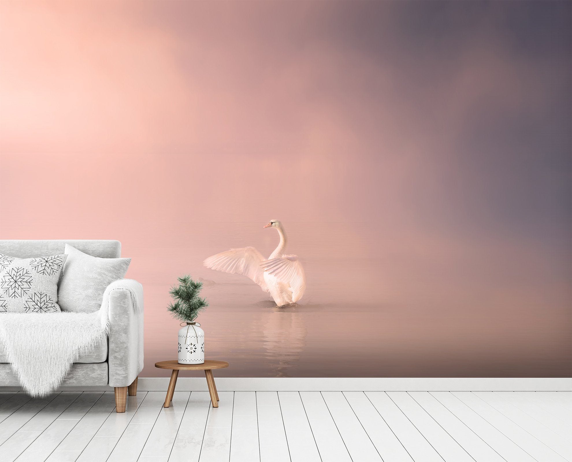 3D Swan Singing 240 Wallpaper AJ Wallpaper 